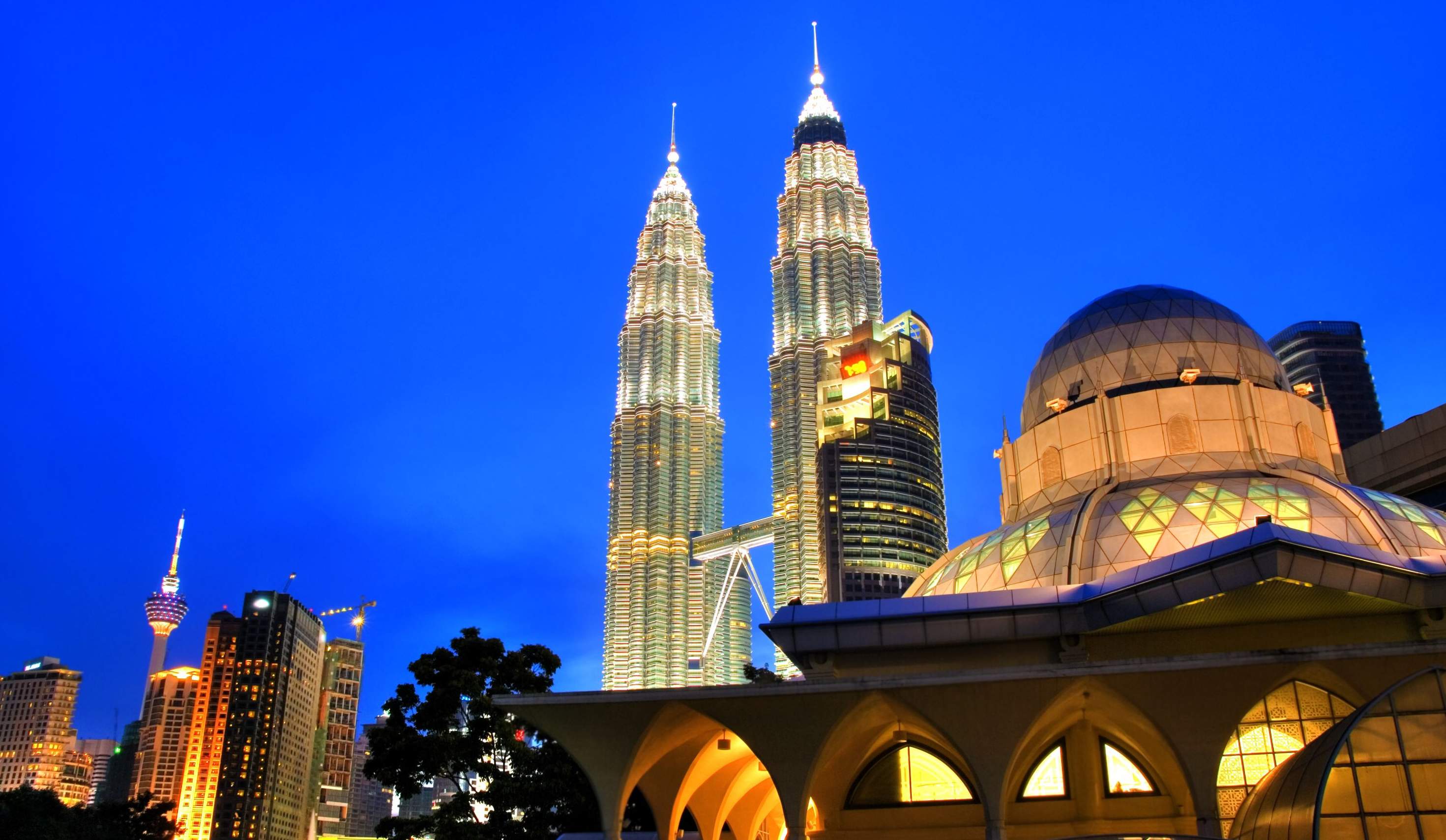 Maleisie Kuala Lumpur Skyline Petronas Twin