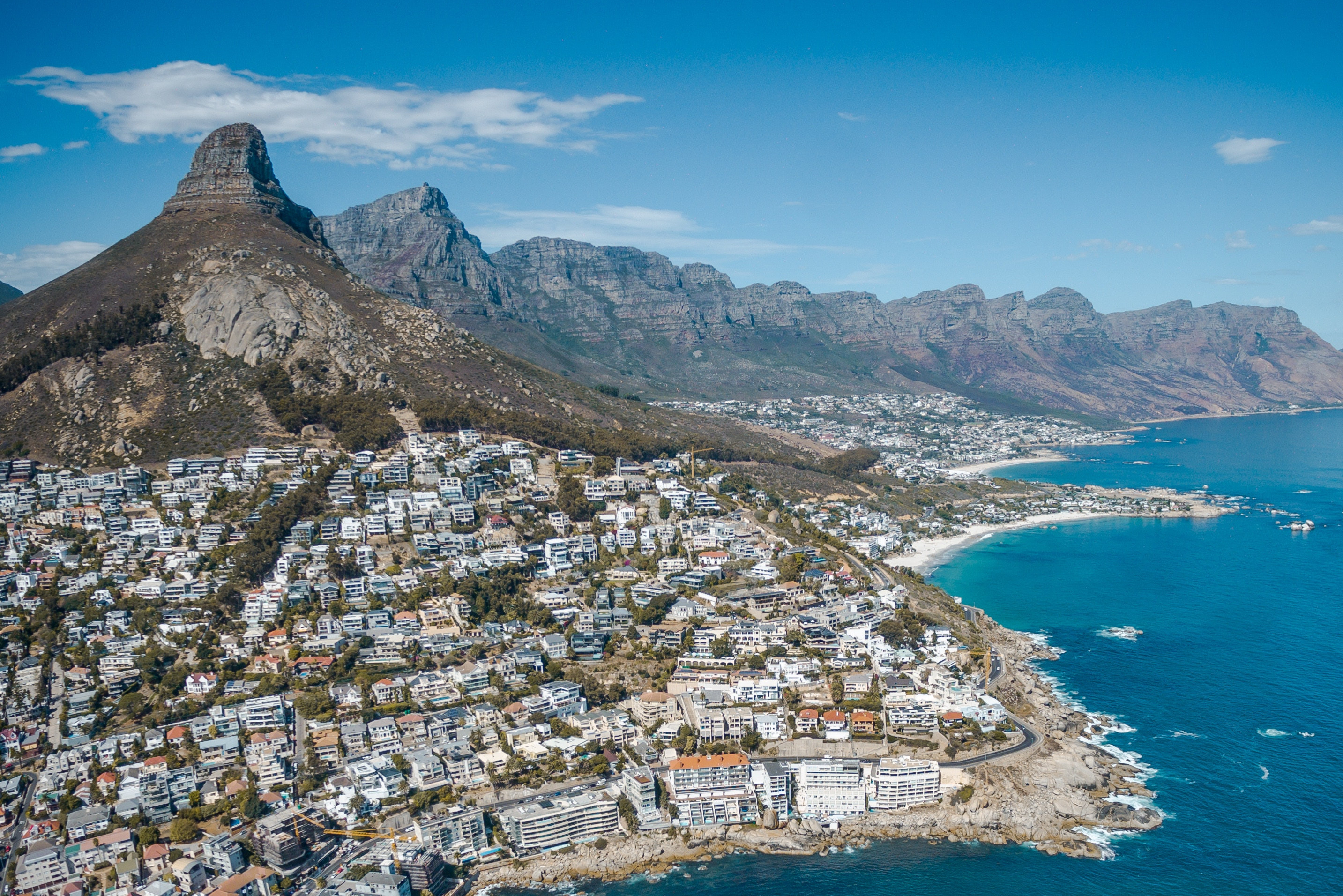 Kaapstad vanuit de lucht Zuid-Afrika