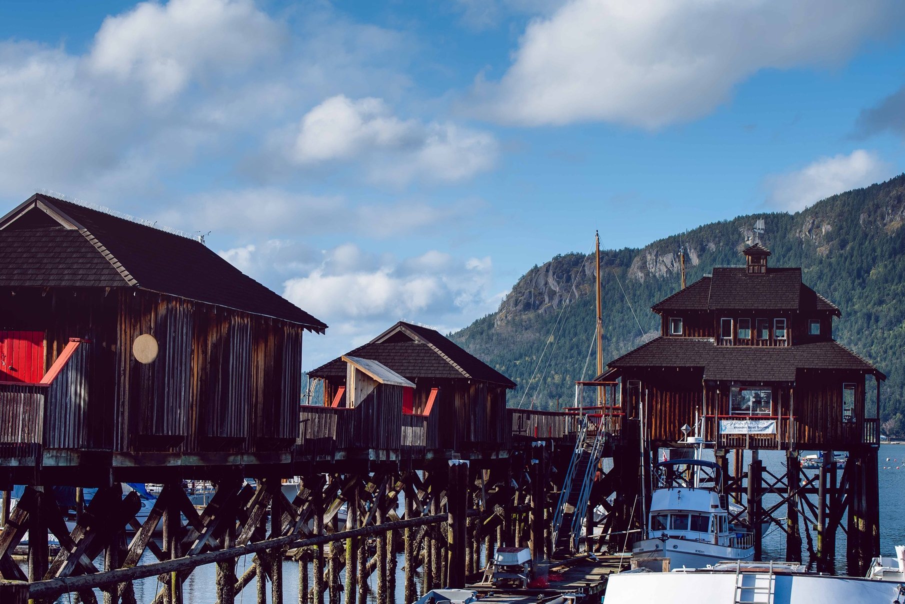 Cowichan Bay Dock op Vancouver Island