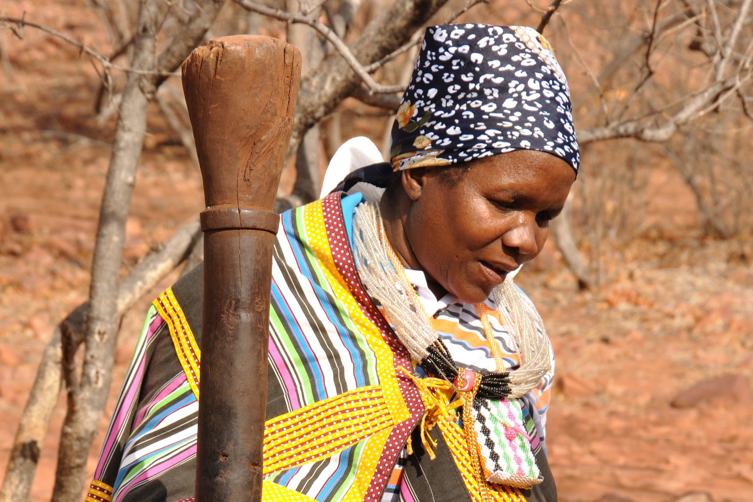 Venda vrouw in Limpopo Zuid-Afrika