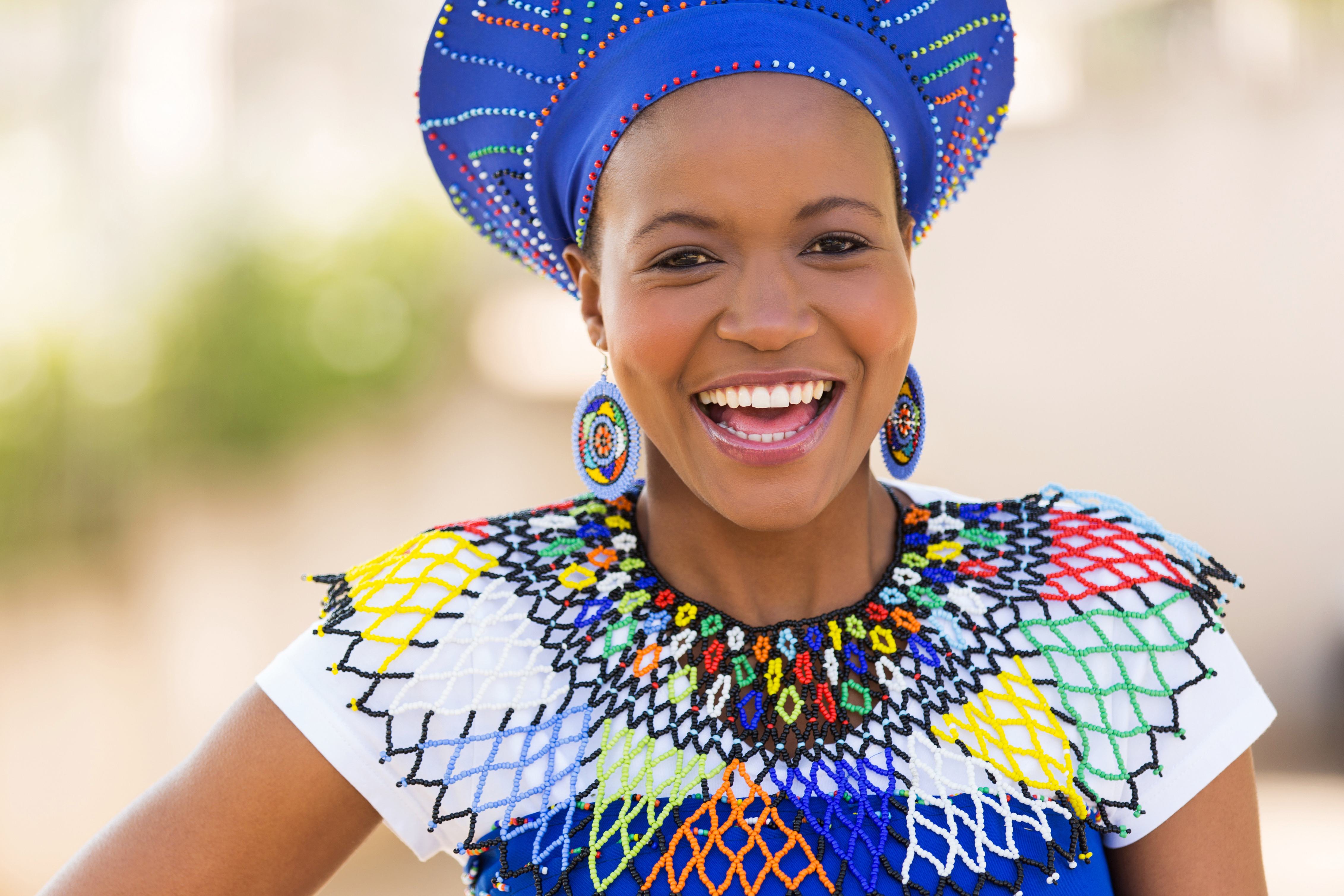 Vrouw in Zuid-Afrika