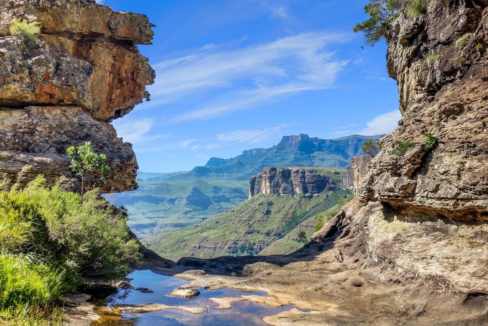Uitzicht Drakensbergen in Zuid-Afrika