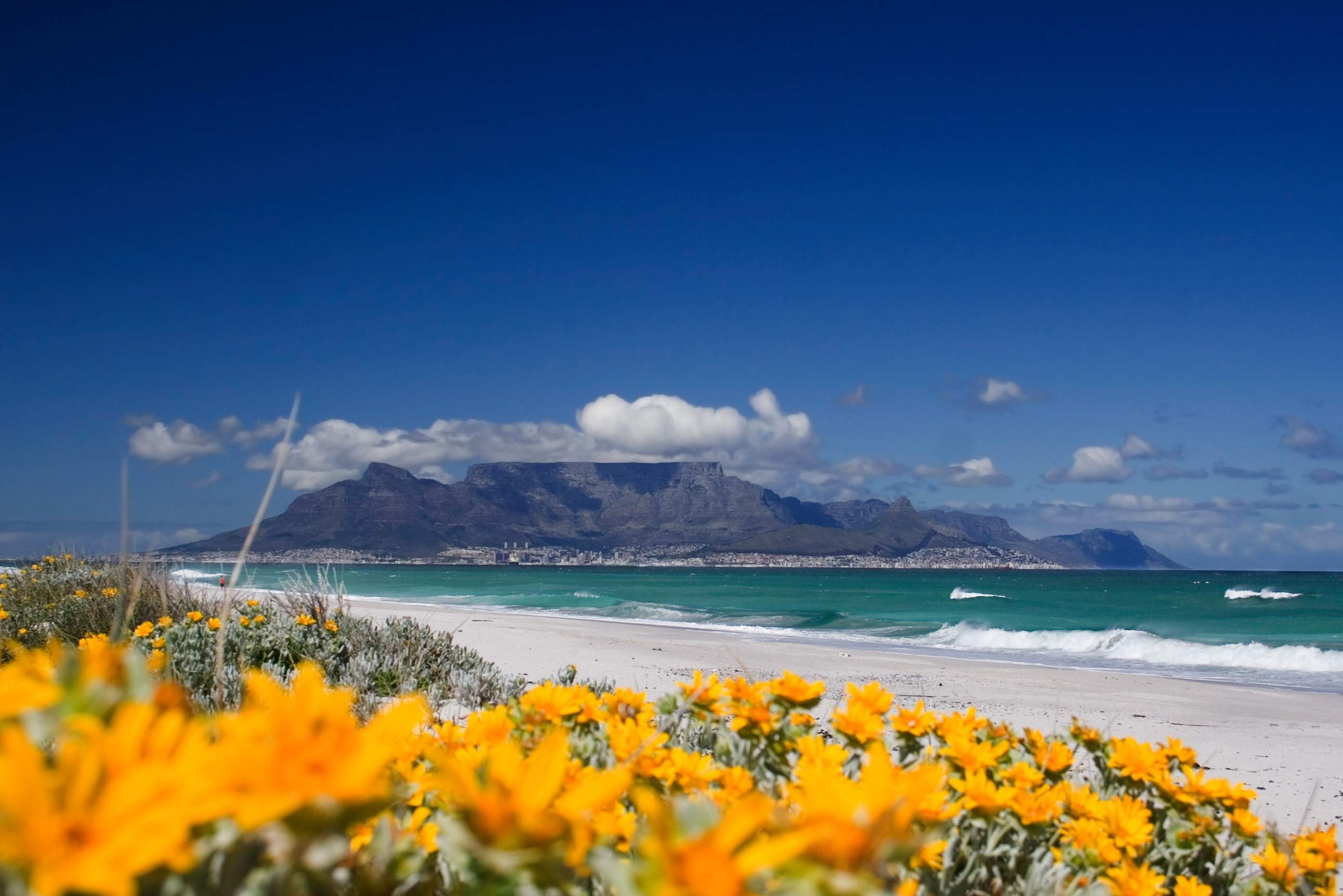 Tafelberg van Bloubergstrand Kaapstad Zuid-Afrika