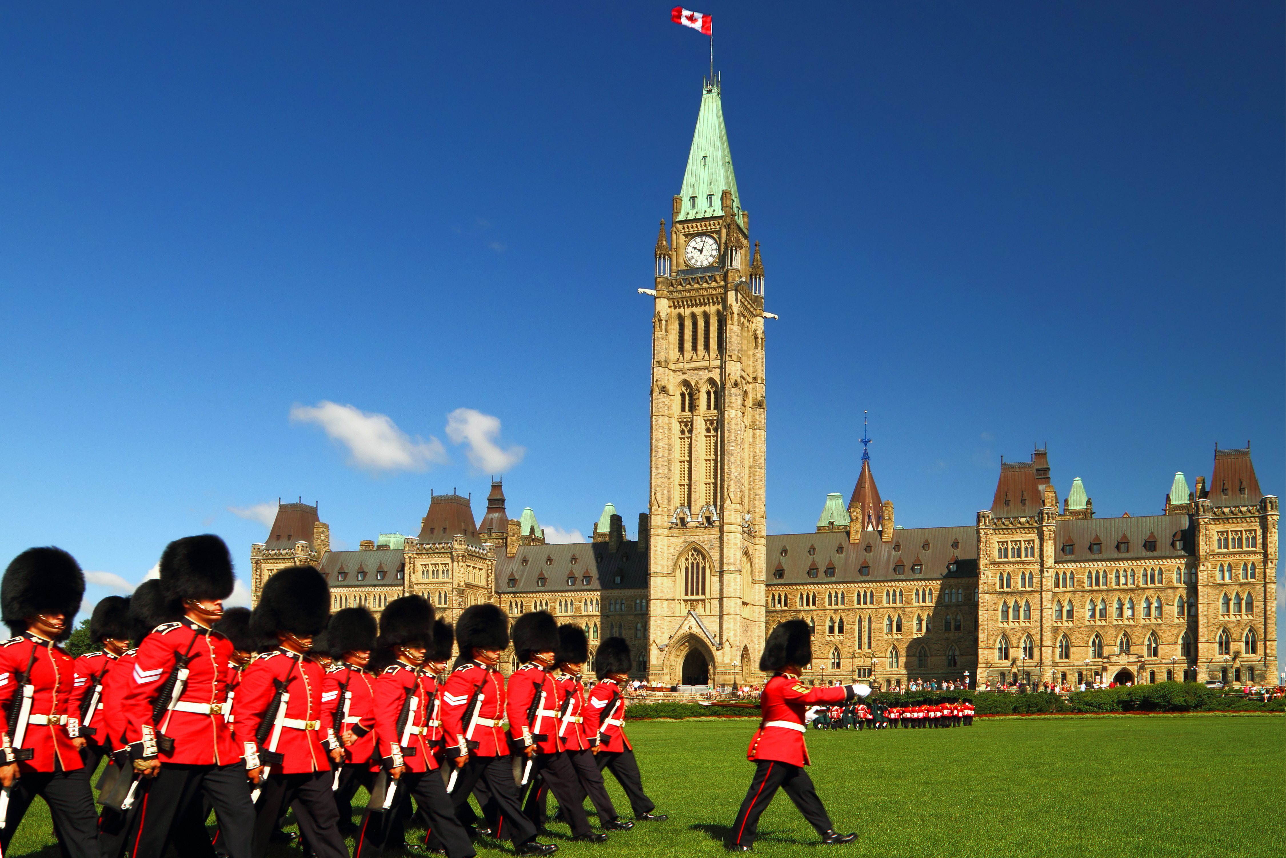 Ottawa wisseling van de wacht Parliament Hill