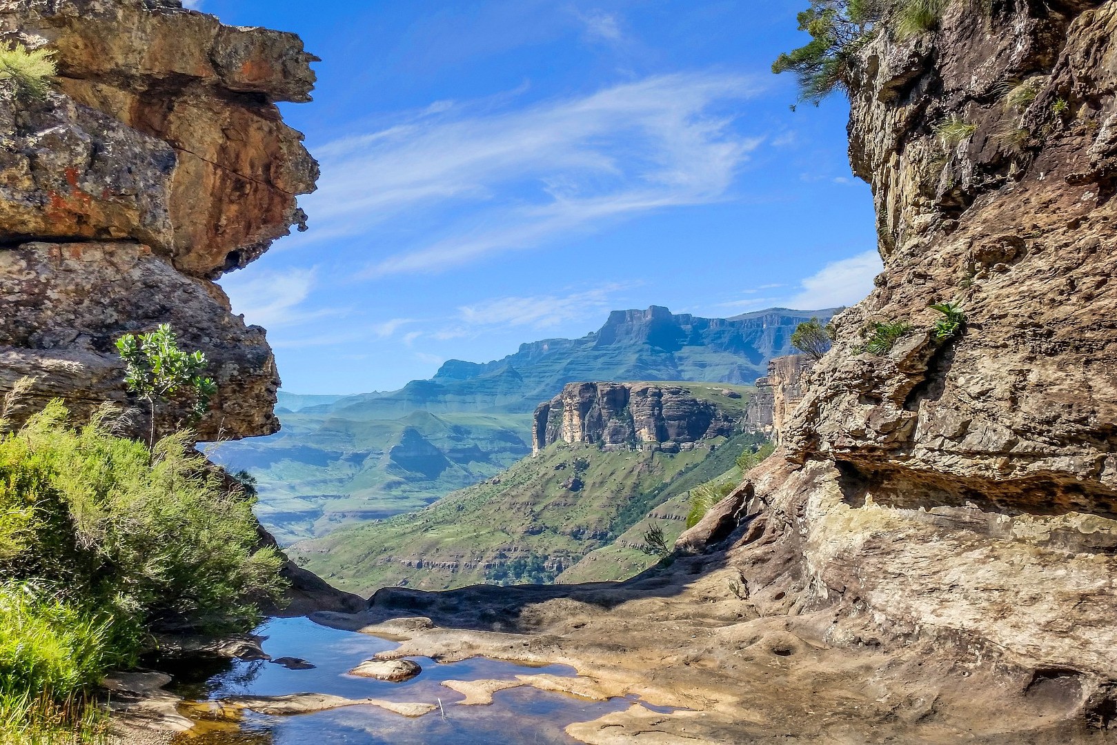 Uitzicht Drakensbergen in Zuid-Afrika