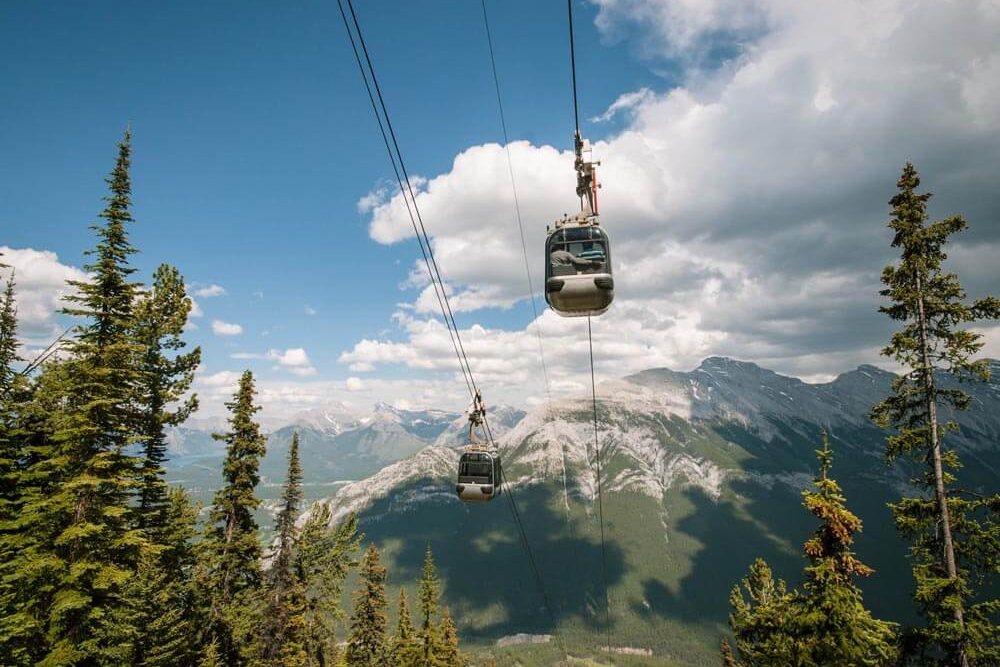 Uitzicht vanuit de Banff Gondola