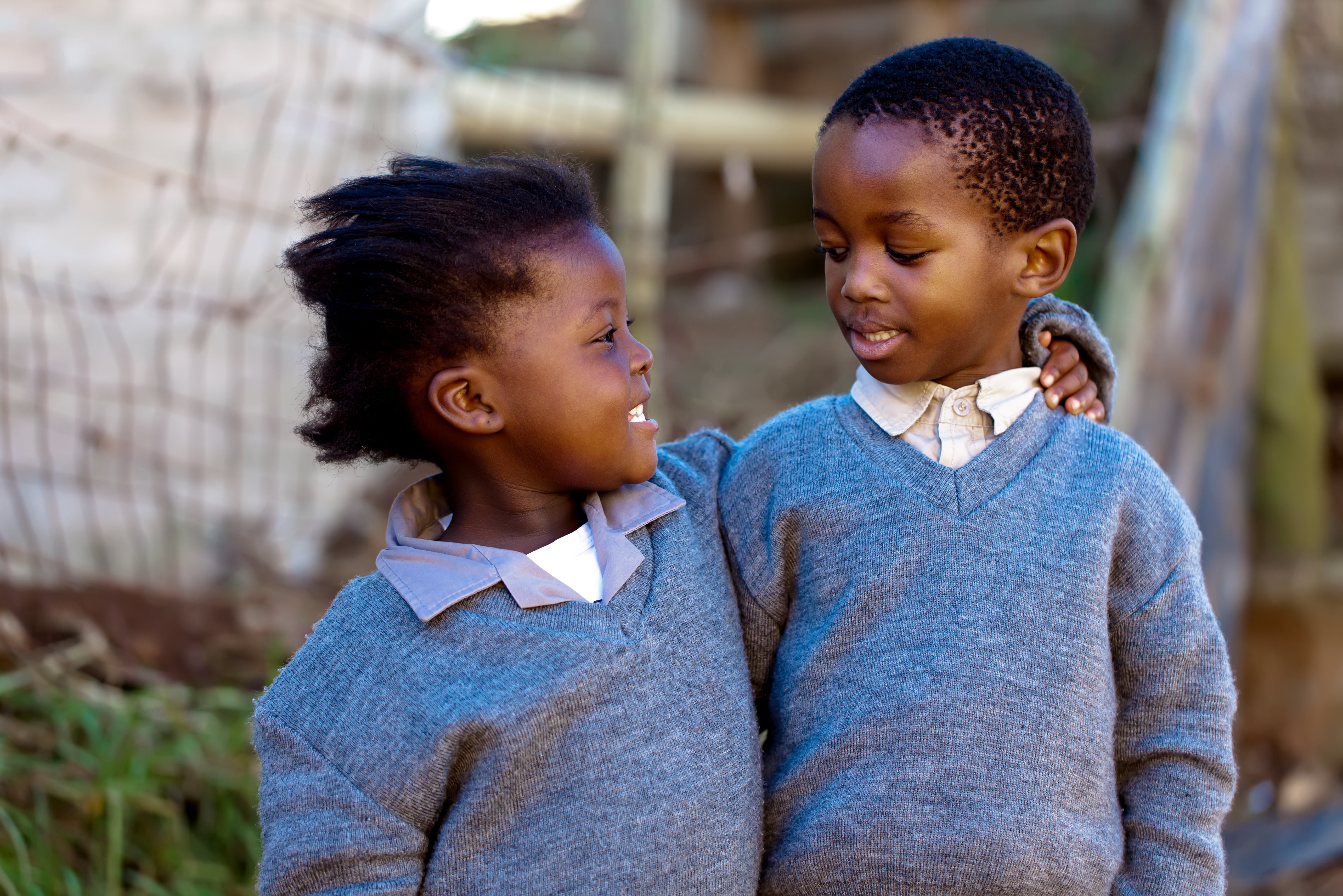 Kinderen in Zuid-Afrika
