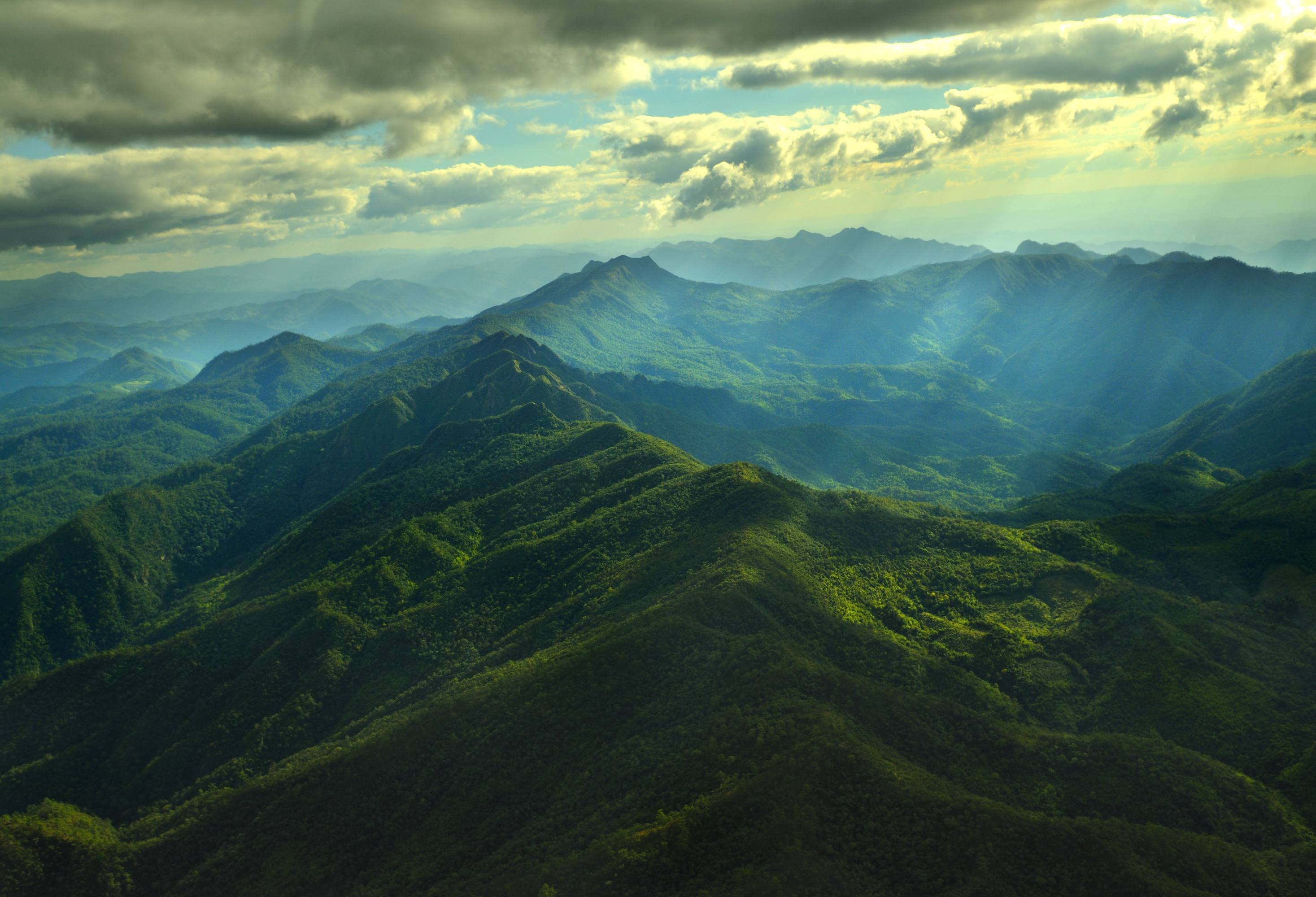 Berglandschap van Mae Hong Son, Thailand