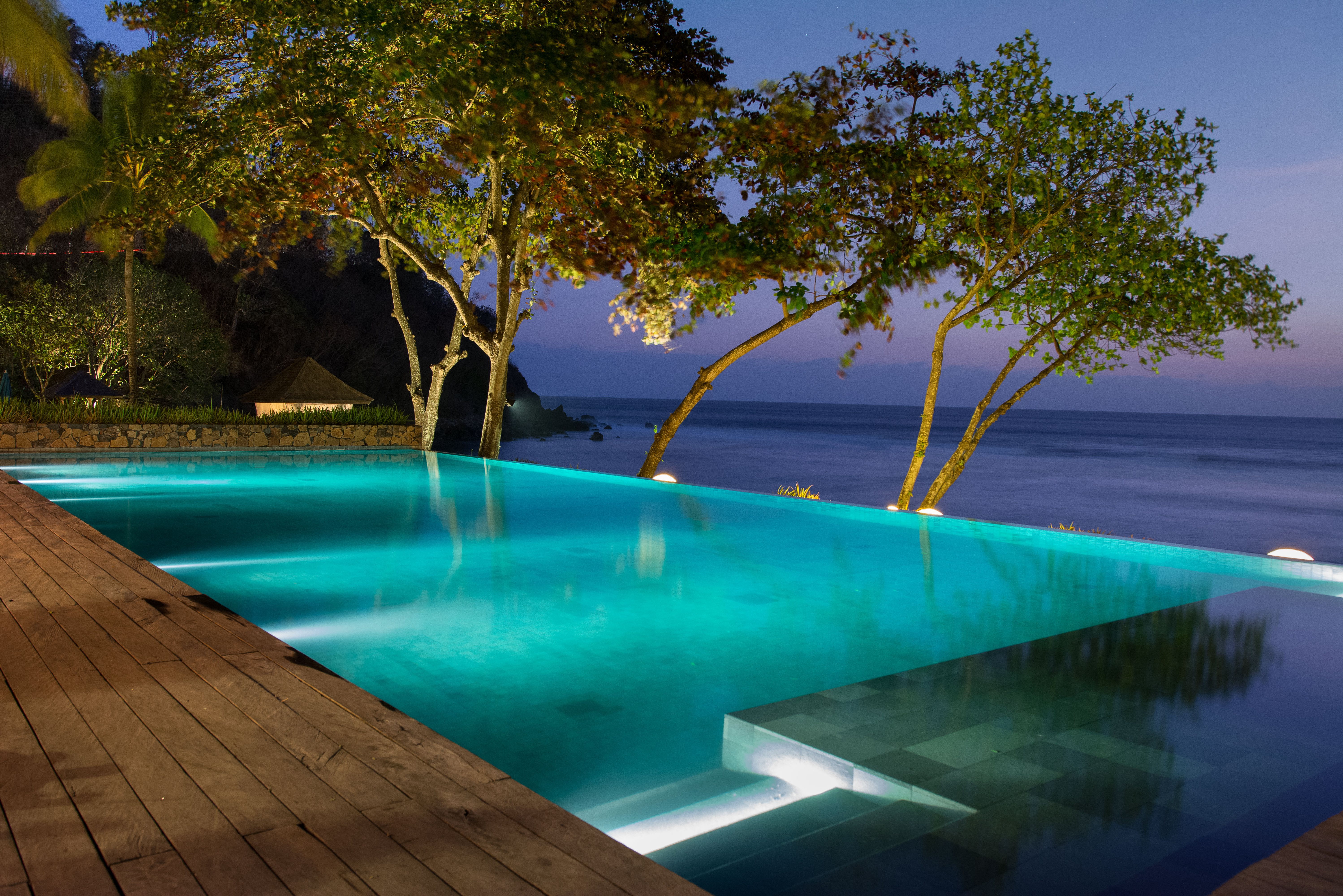 zwembad van Senggigi Jeeva Klui Resort in Indonesie Lombok