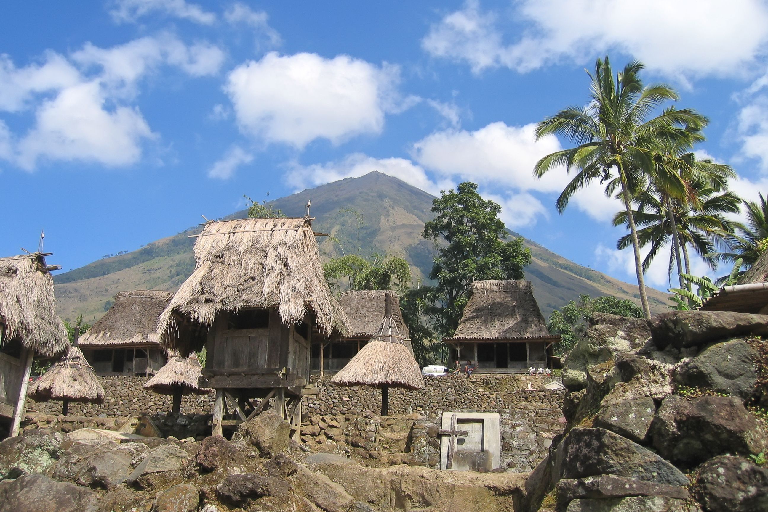 Traditioneel dorp Bajawa op Flores