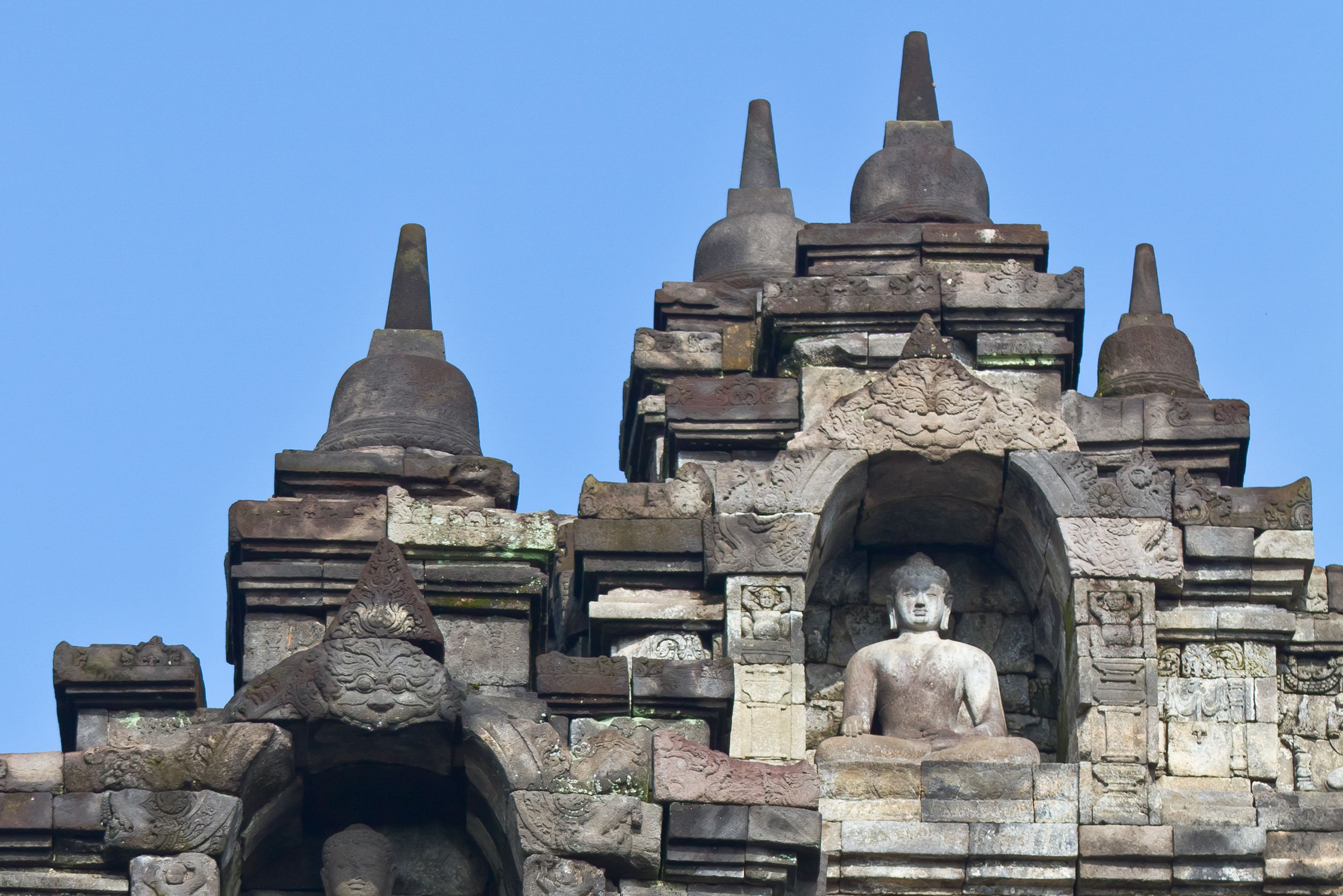 Borobudur tempel vlakbij Yogyakarta