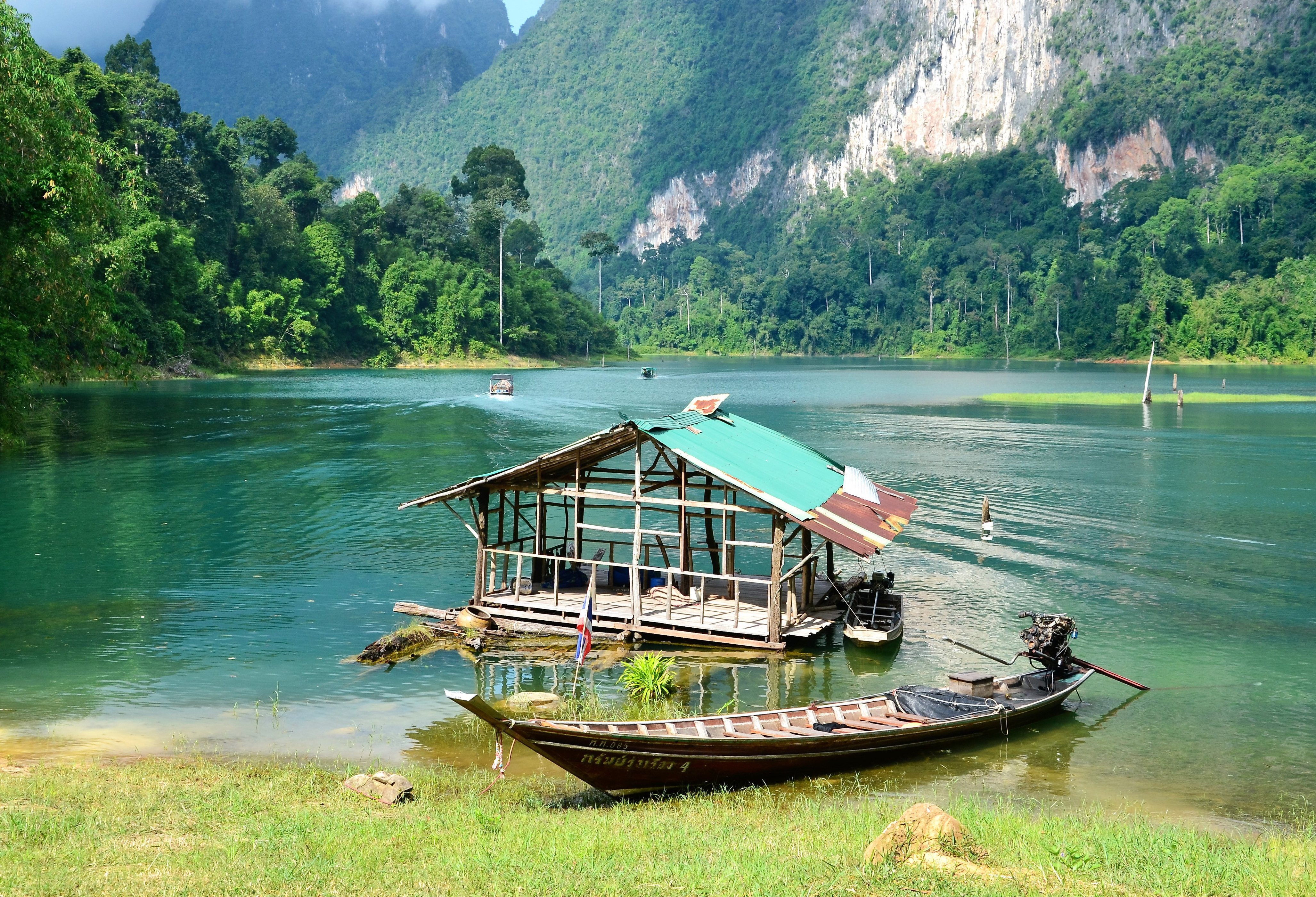 Cheow Lan Lake in Khao Sok National Park, Thailand
