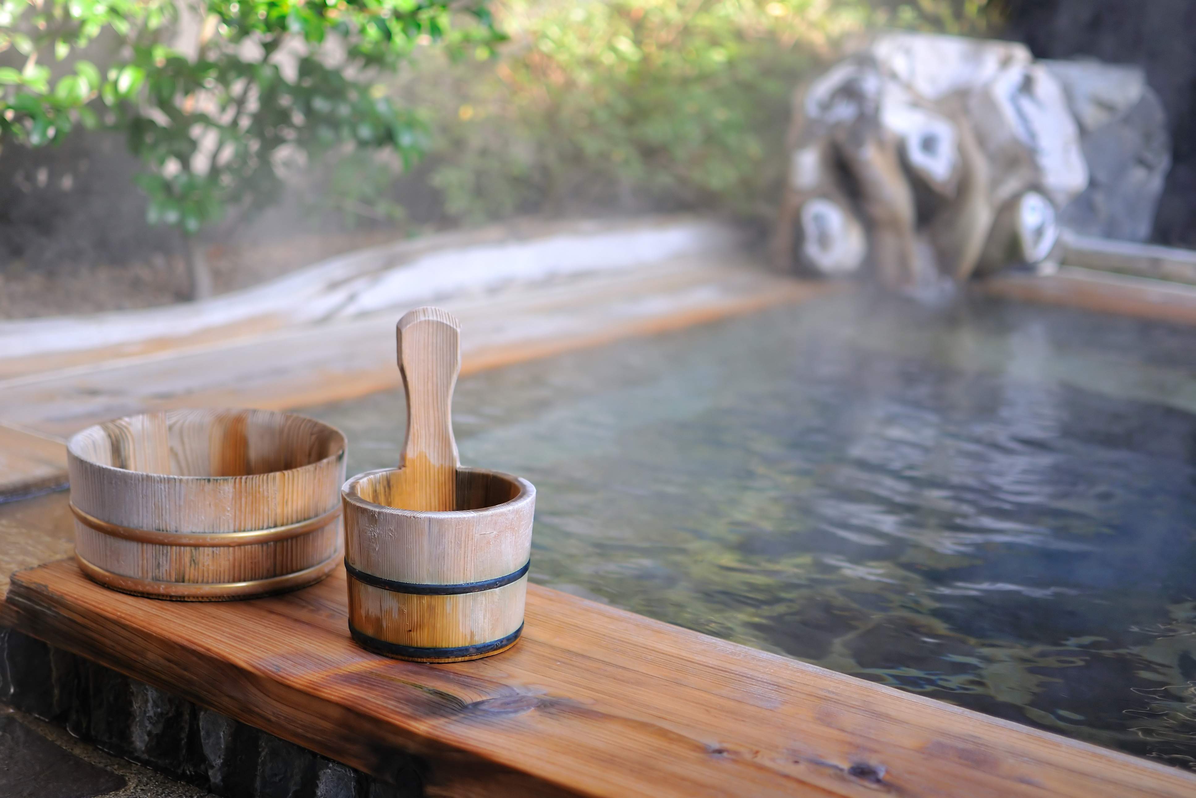 Een onsen spa in Japan