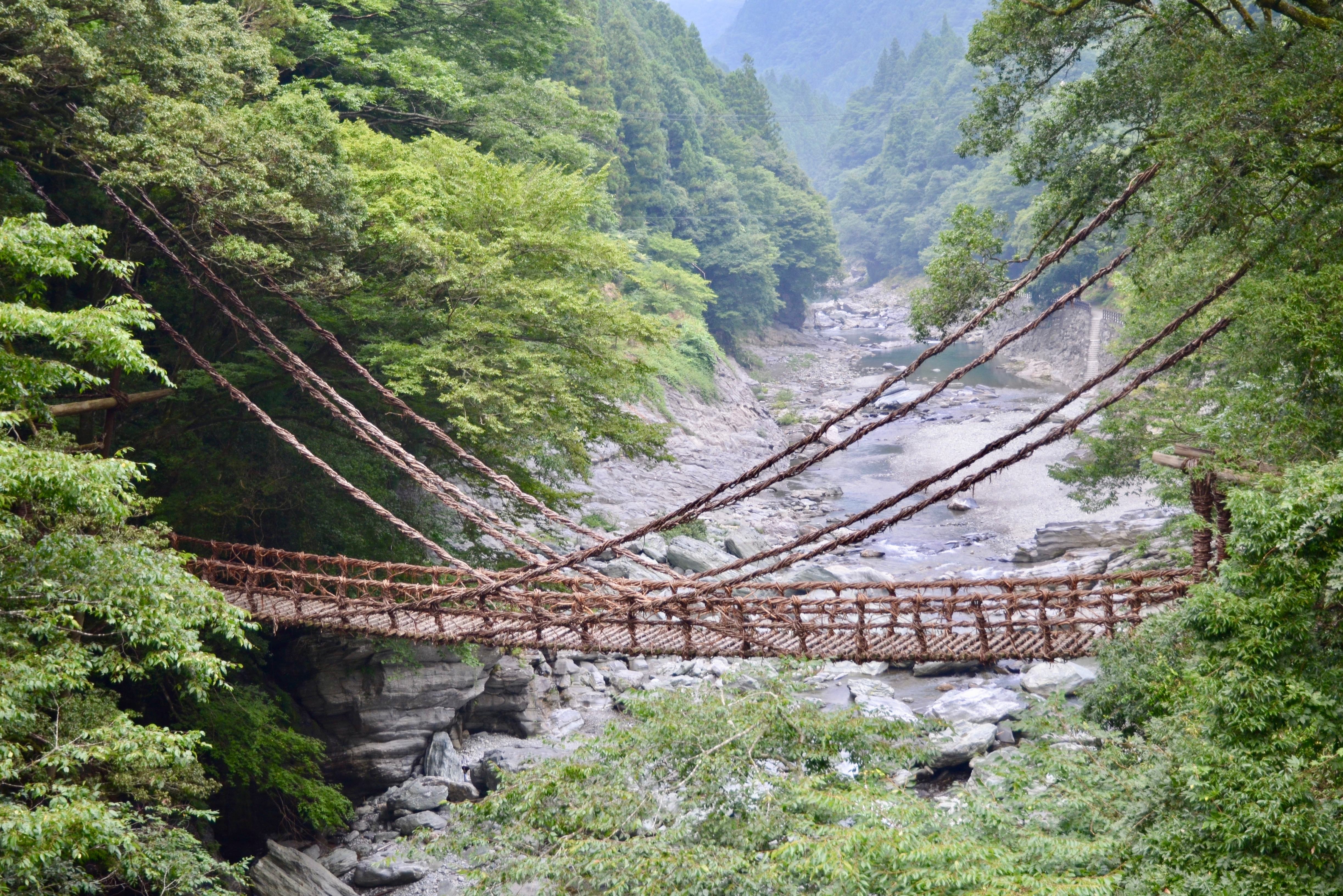 Hangbrug in Iya Valley in Tokushima