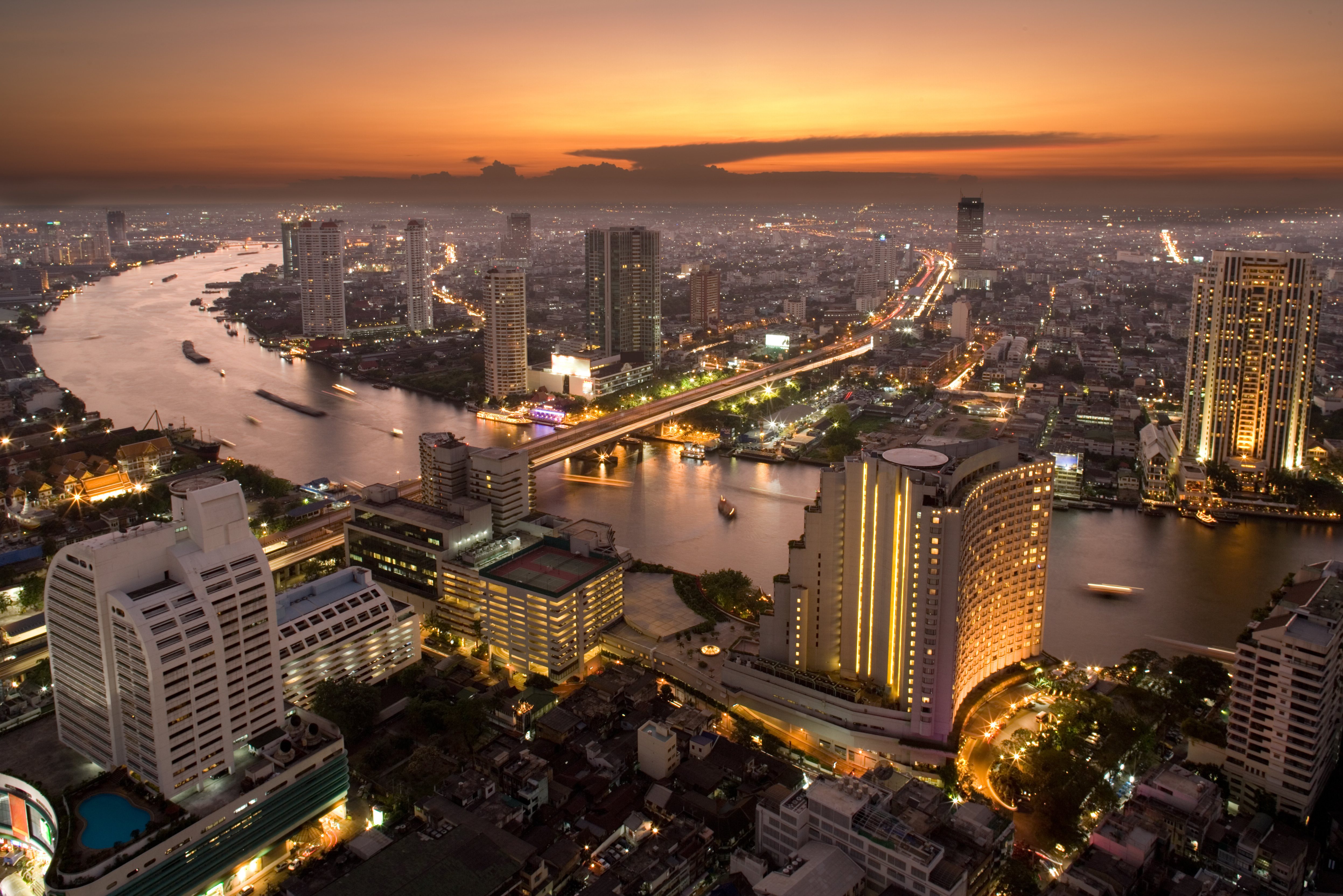 Chao Phraya rivier in Bangkok