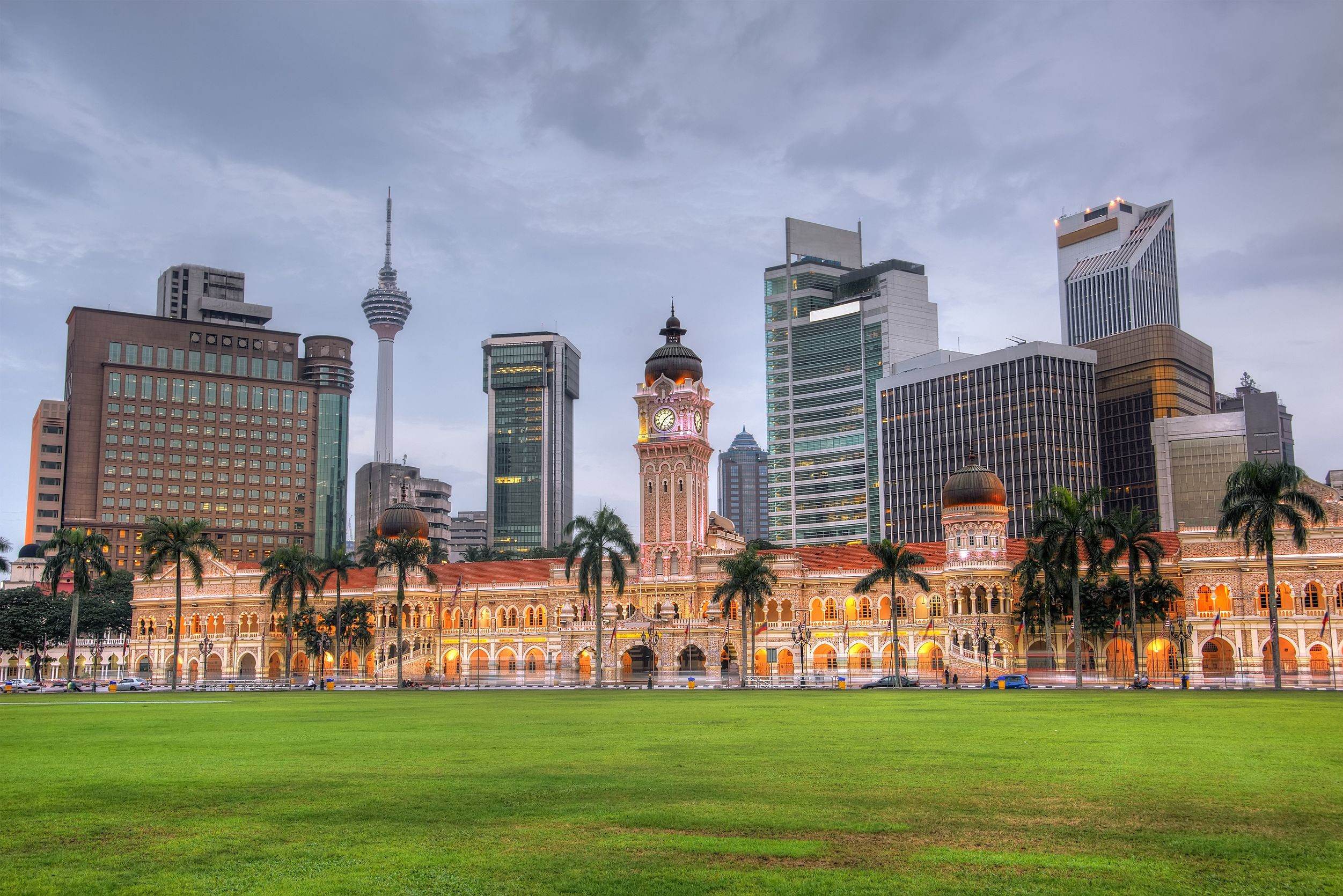 Kuala Lumpur onafhankelijkheidsplein en KL Tower