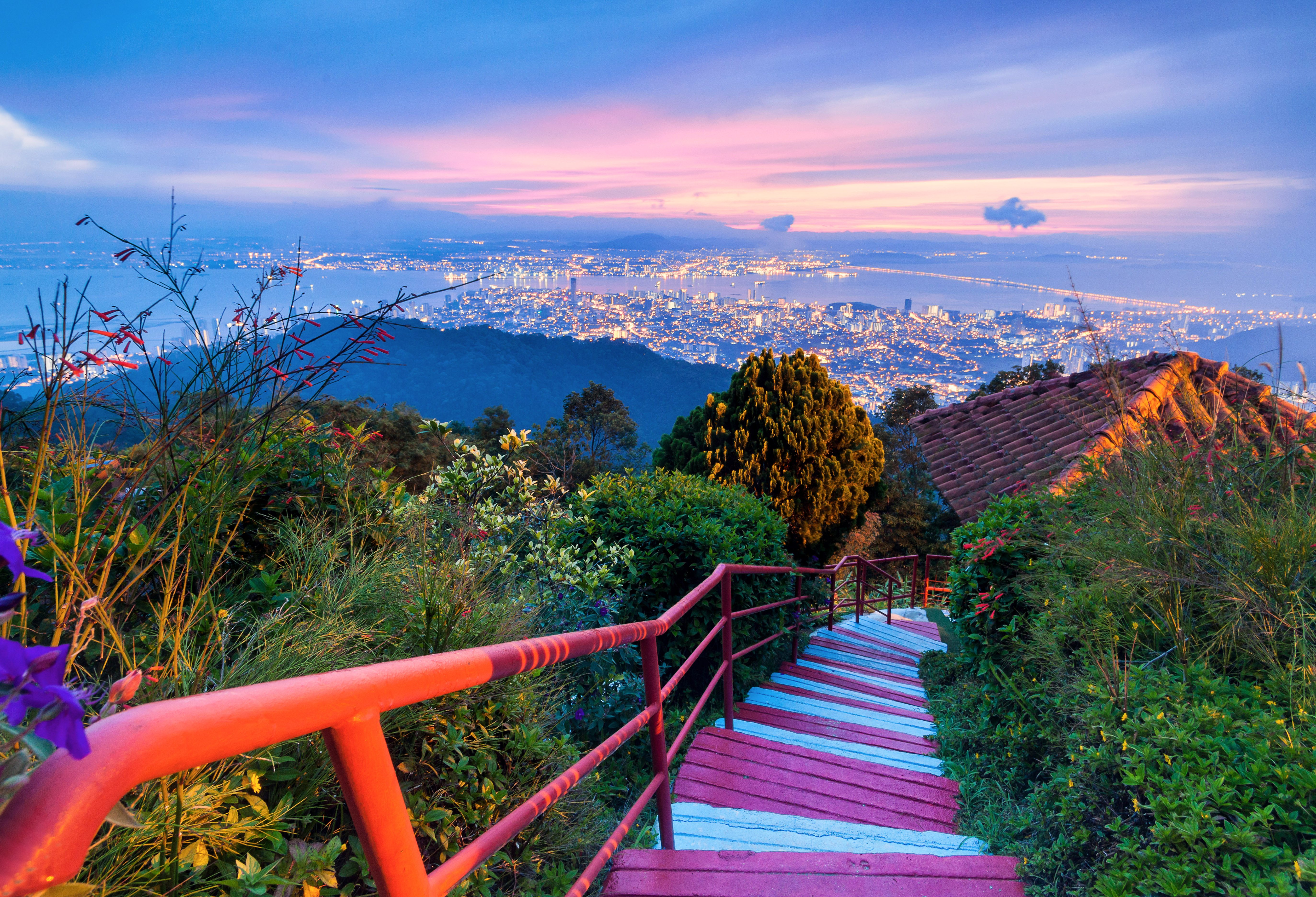 Uitzicht vanaf Penang Hill