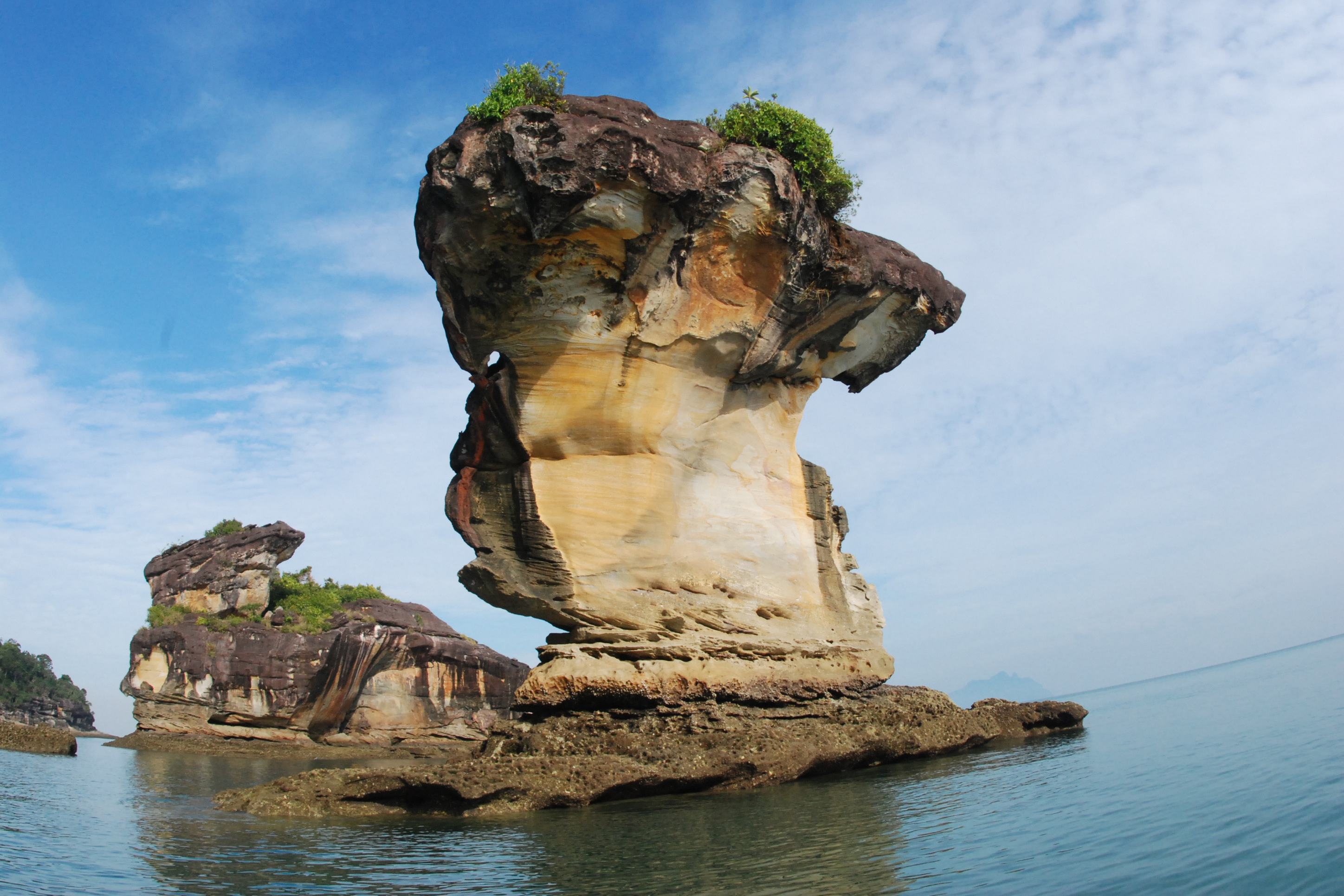 Rotsformatie in Bako National Park Borneo