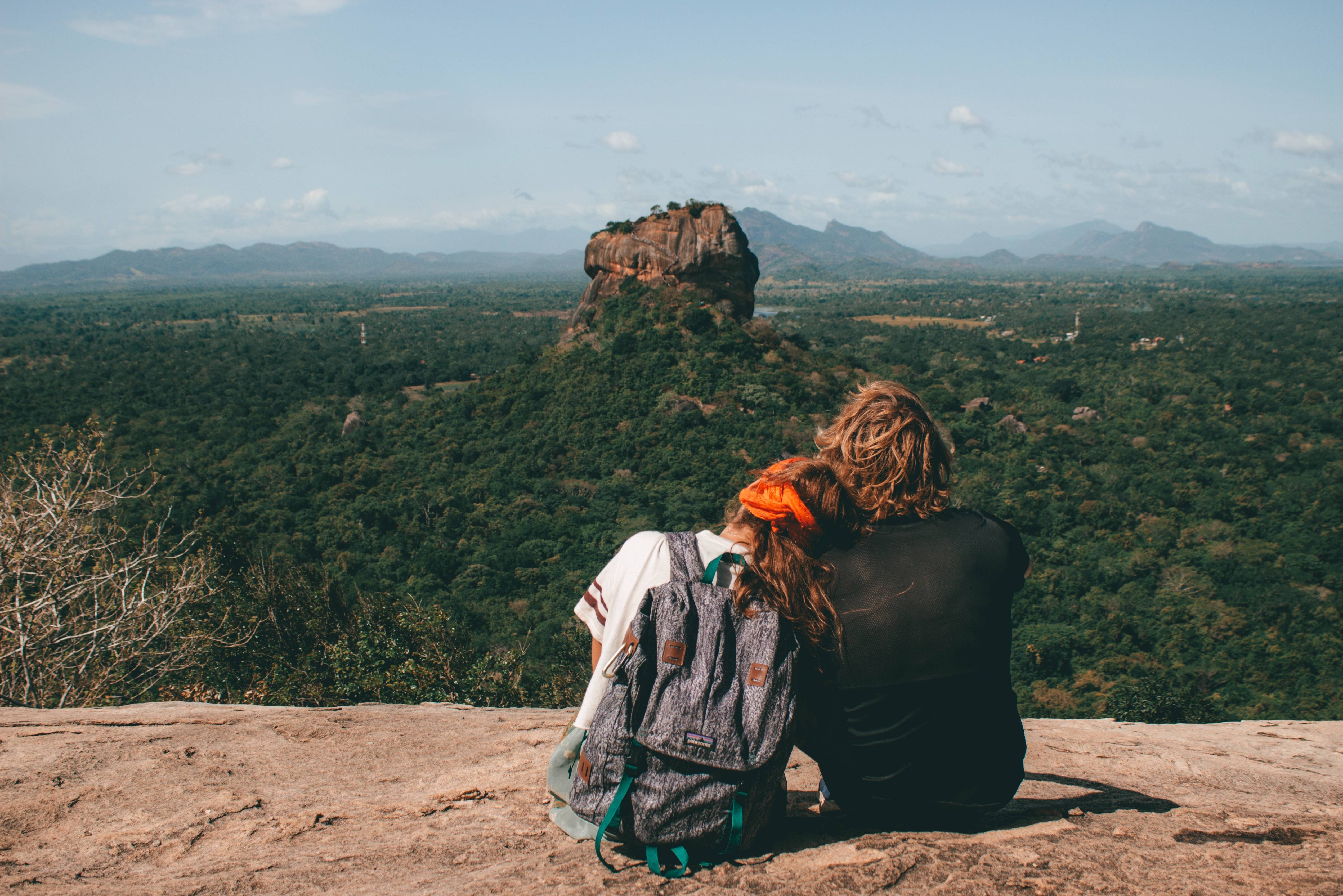 Uitzicht op Leeuwenrots in Sigiriya Sri Lanka