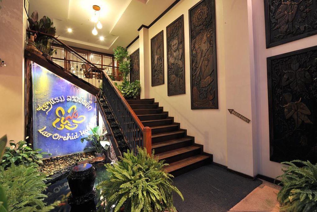 entree van lao orchid hotel in laos vientiane