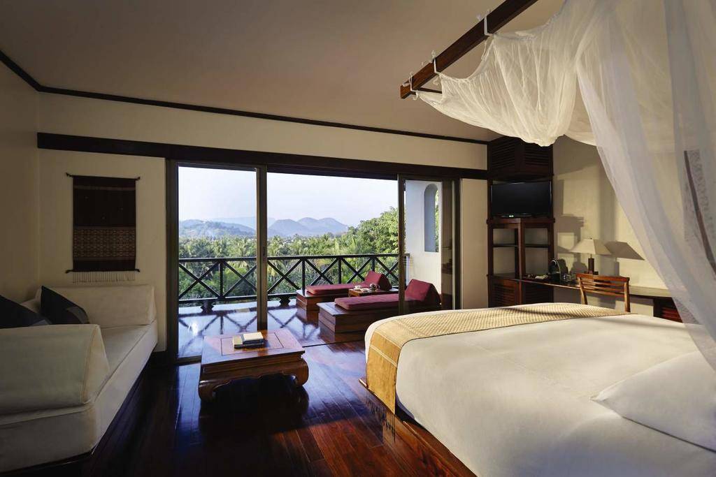 kamer van la residence phou vo view in laos luang prabang