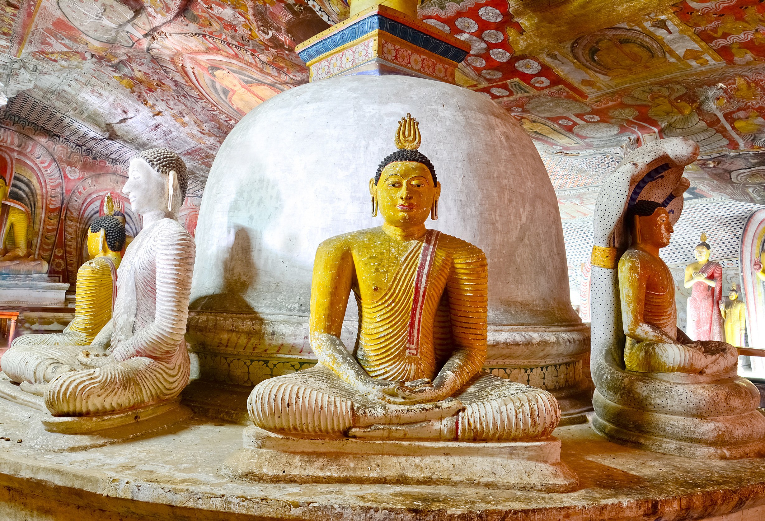 Dambulla grotten in Sri Lanka