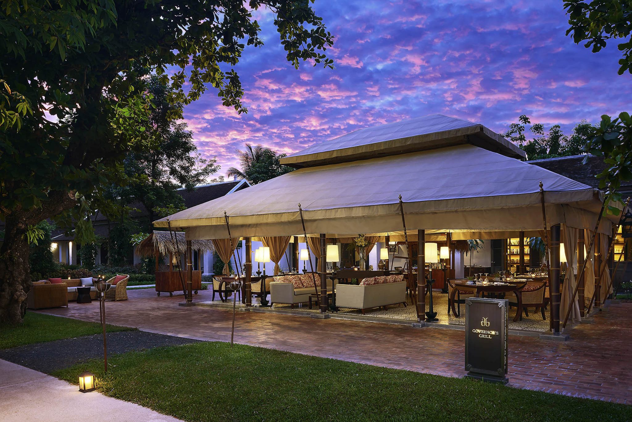 restaurant van sofitel luang prabang in laos