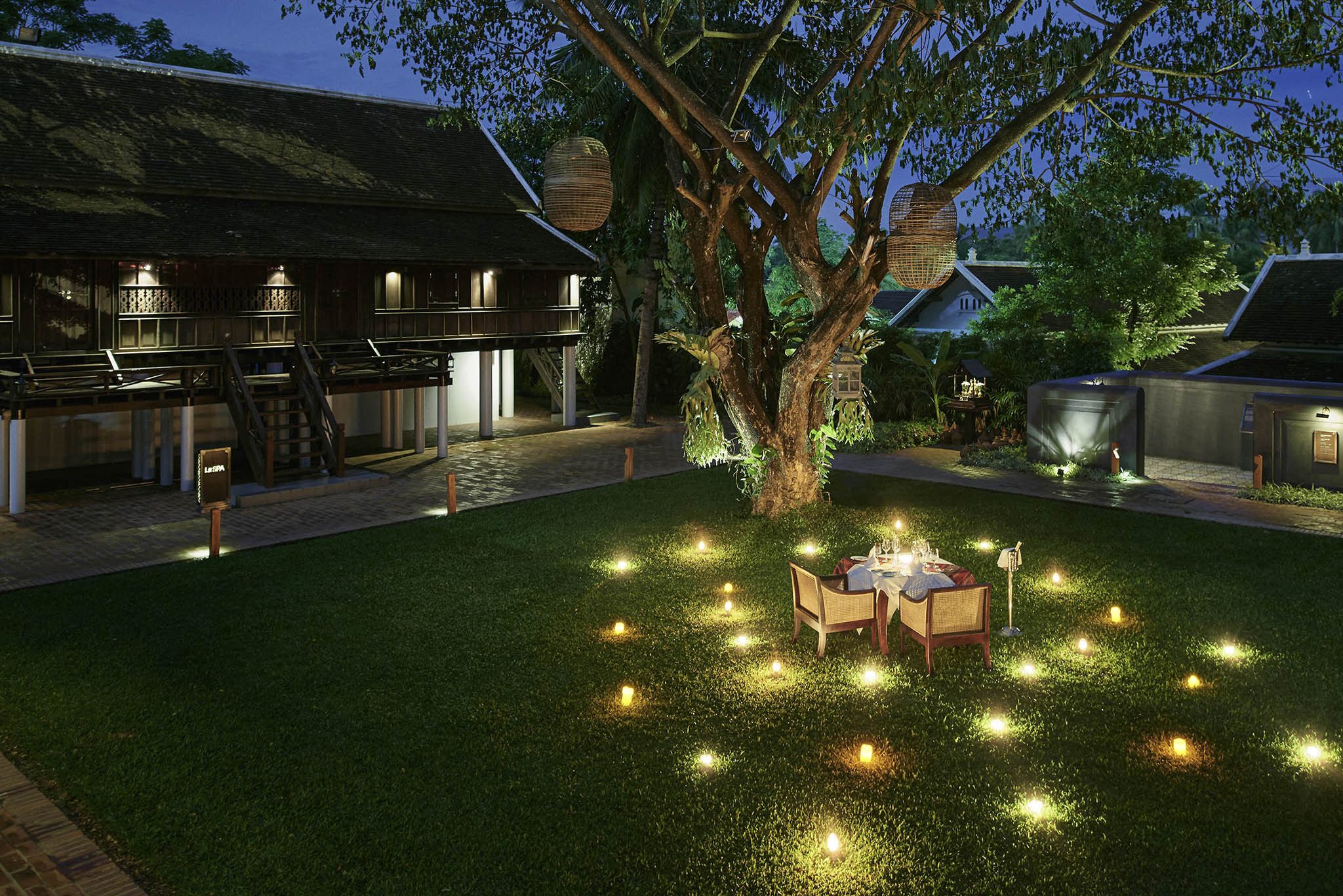 tuin van sofitel luang prabang in laos