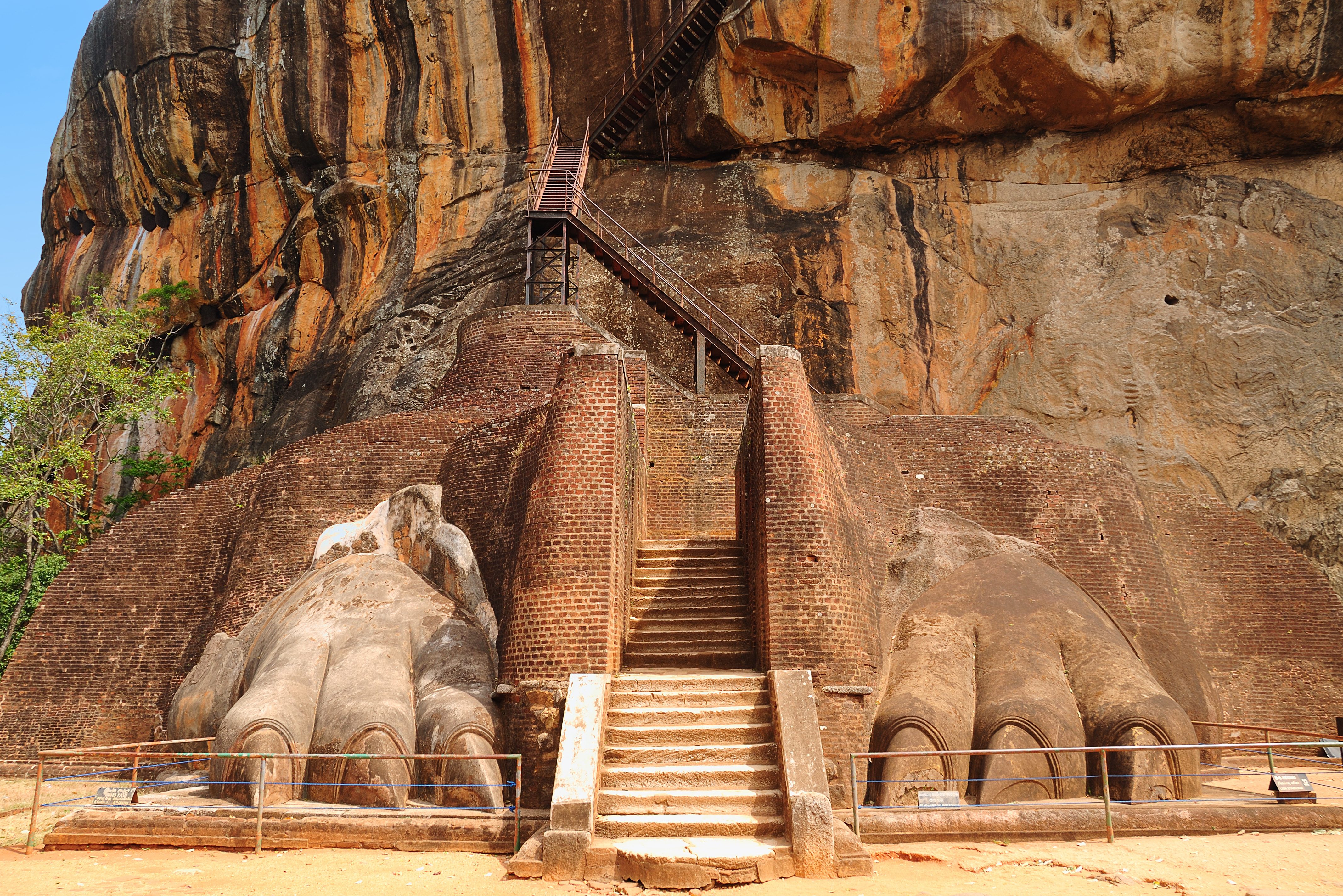 Leeuwenrots in Sigiriya in Sri Lanka