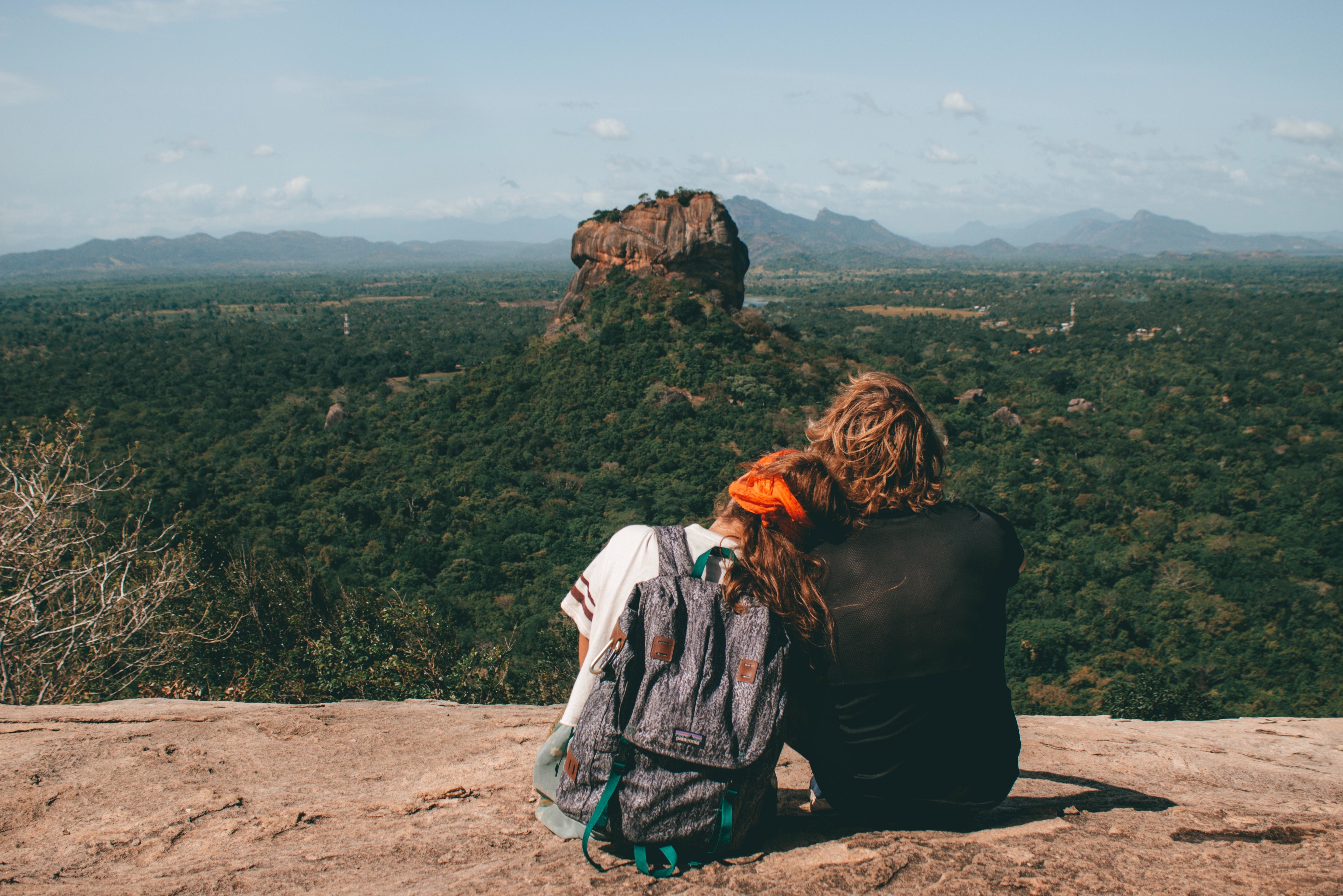 Uitzicht op Leeuwenrots in Sigiriya