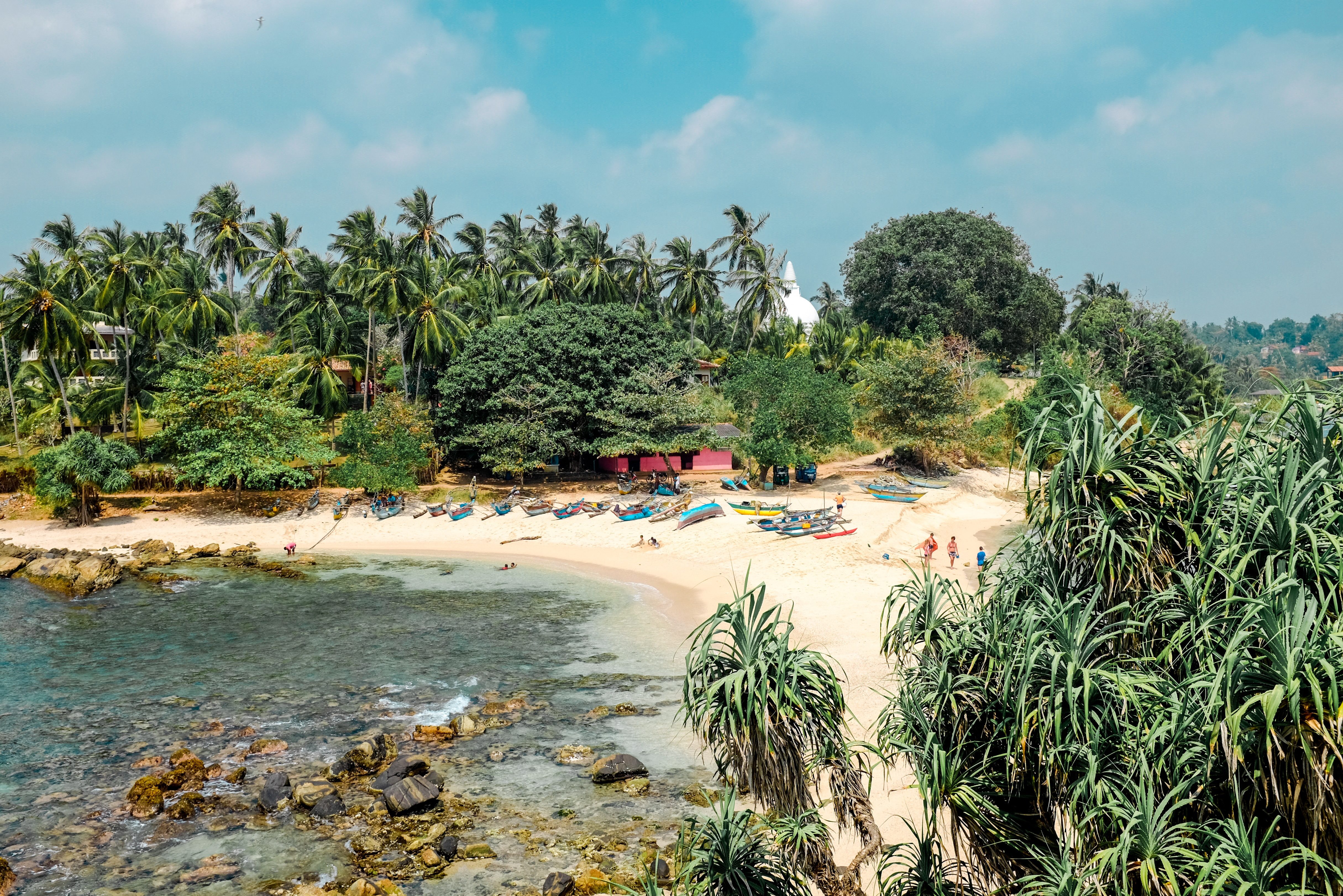 Strand in het oosten van Sri Lanka