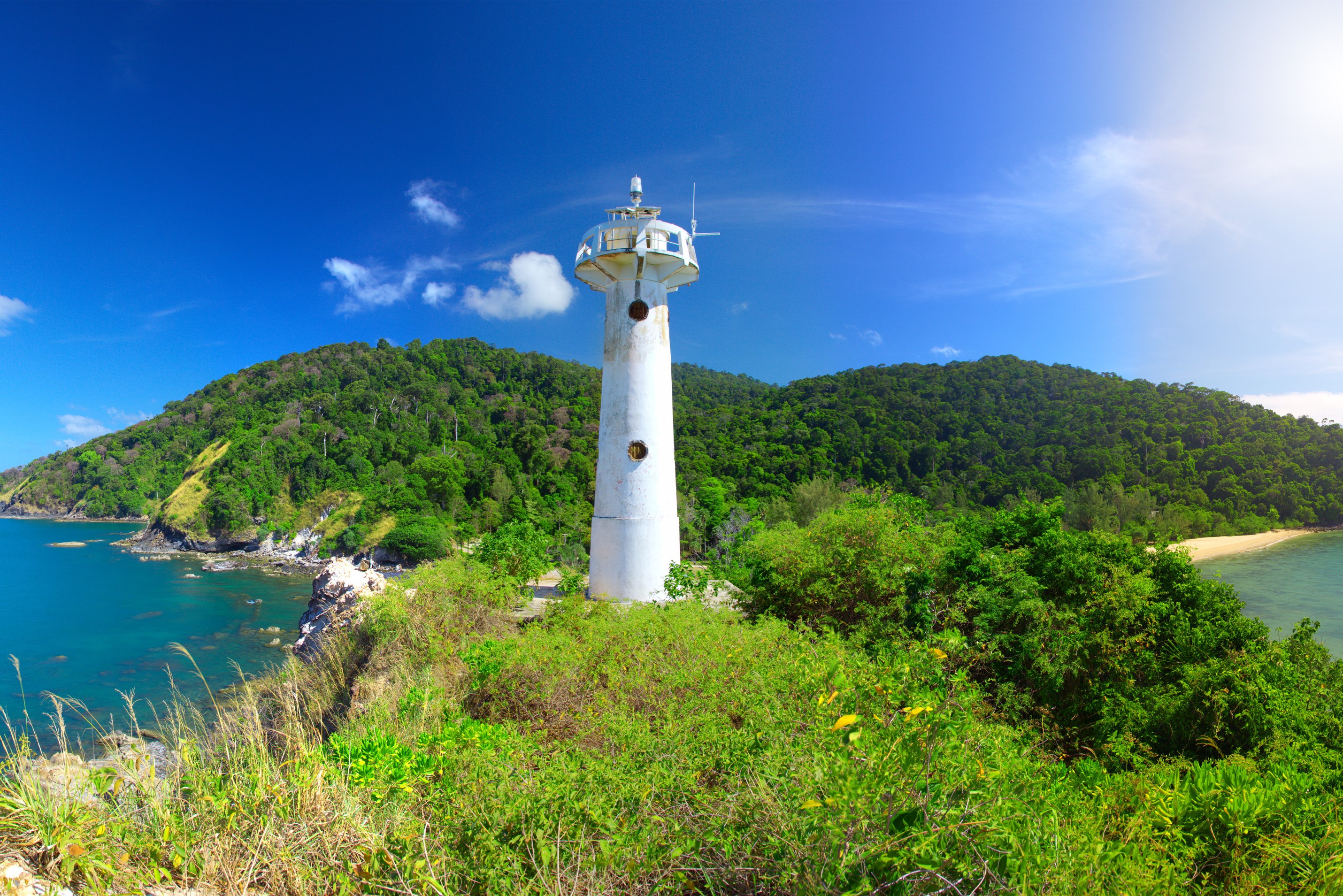 Vuurtoren in het Mu Koh Lanta National Park, Thailand