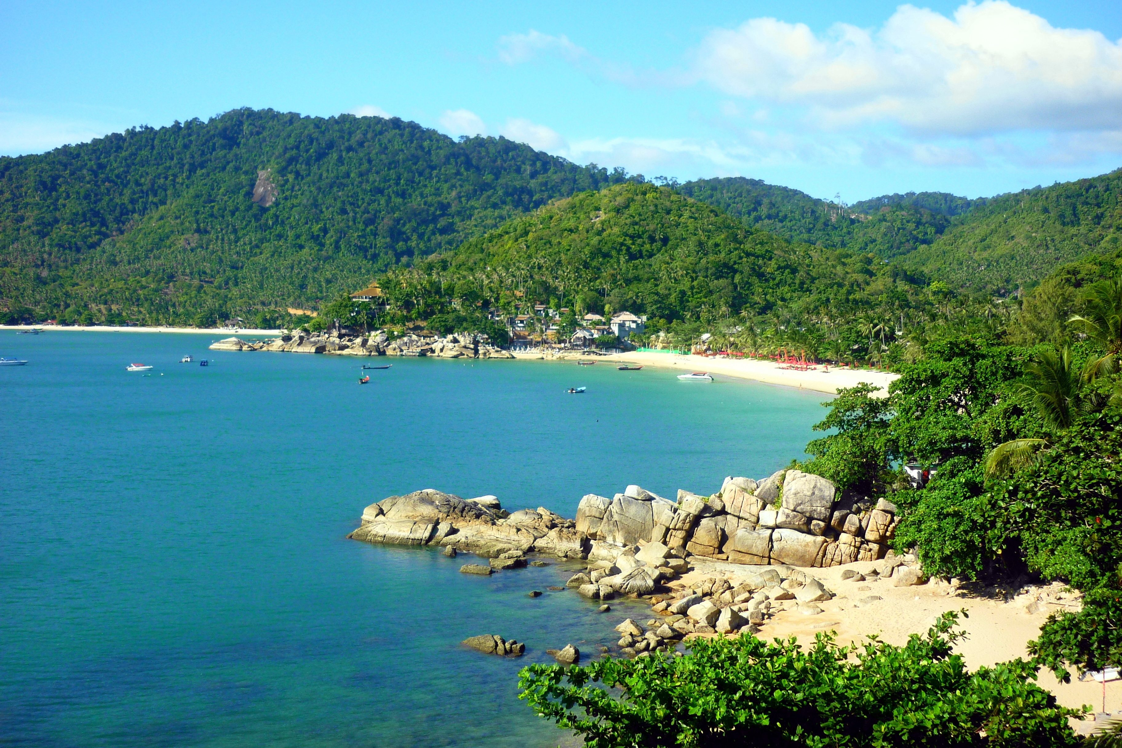 Het eiland Koh Phangan in Thailand
