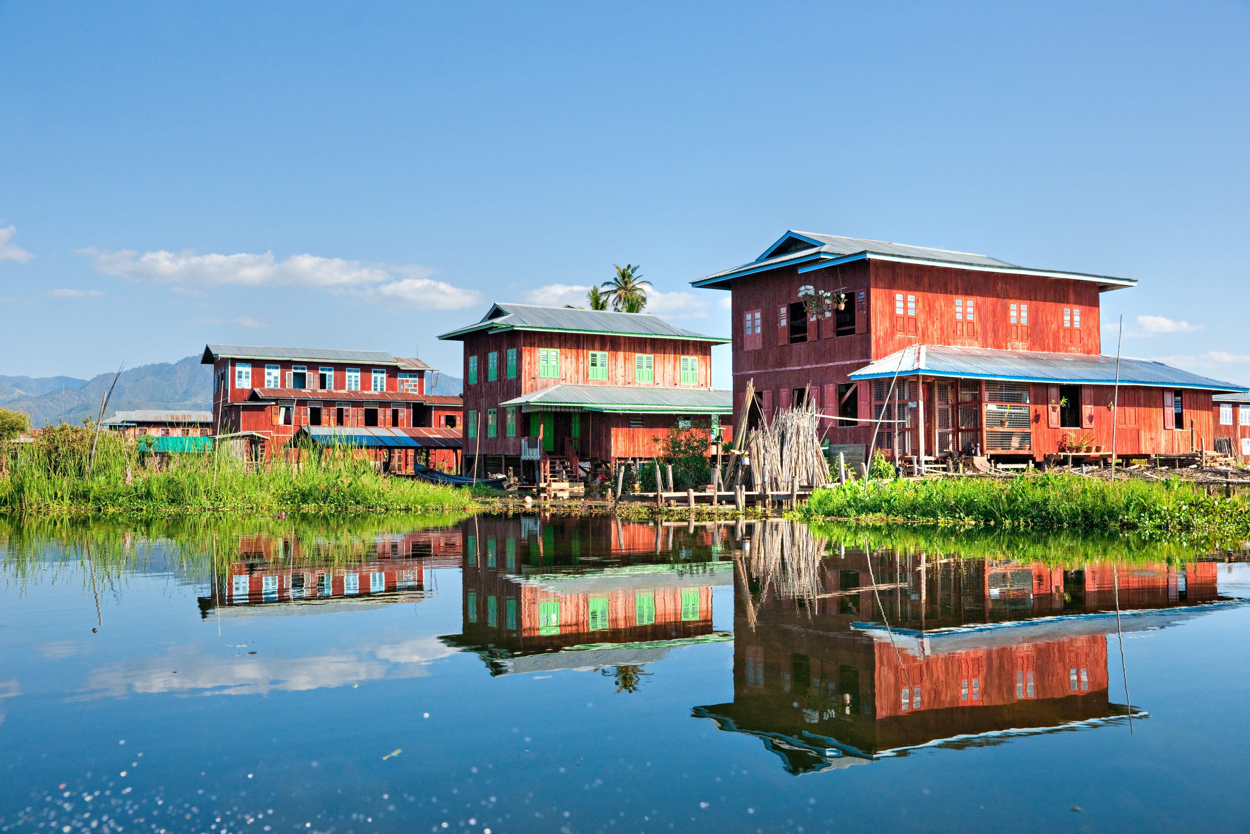 Paalwoningen Inle Lake Myanmar