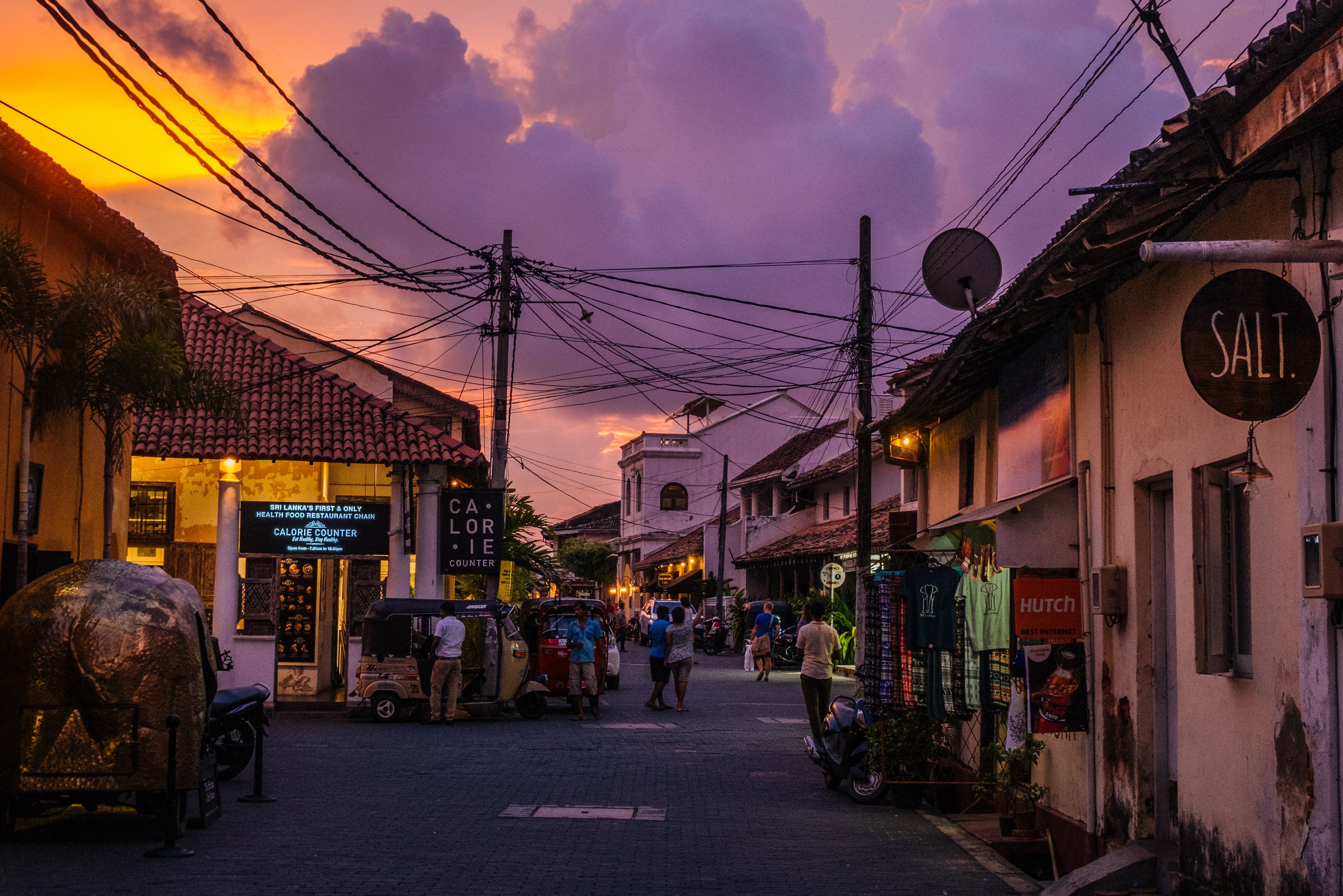 Galle in de avond Sri Lanka