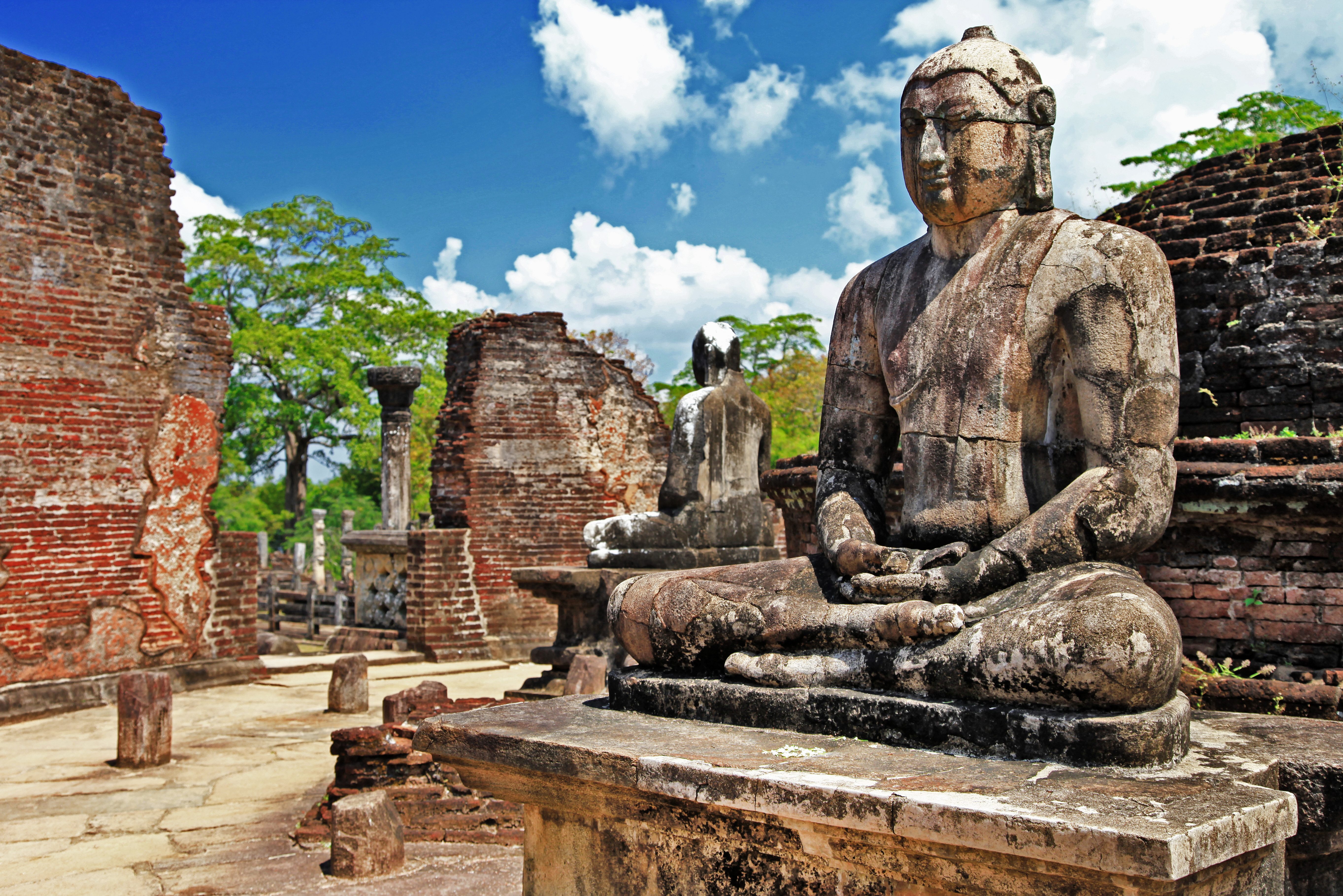 Dwalen door Polonnaruwa in Sri Lanka
