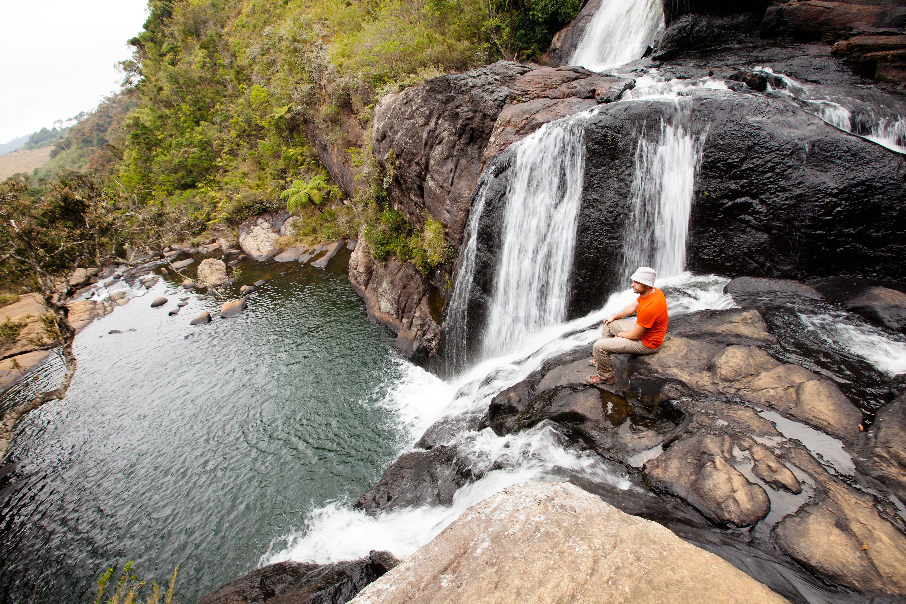 Genieten van uitzicht bij Horton Plains