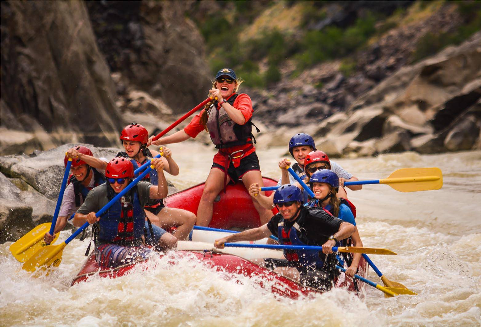 Raften op de Colorado River in Arches National Park bij Moab