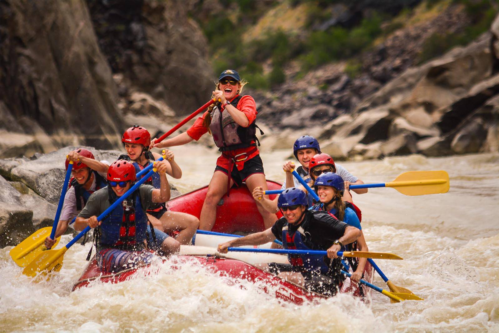 Raften op de Colorado River in Arches National Park bij Moab