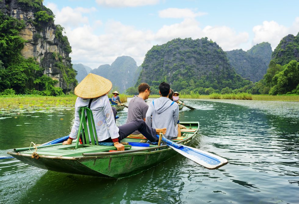 Varen in Tam Coc in Ninh Binh, Vietnam