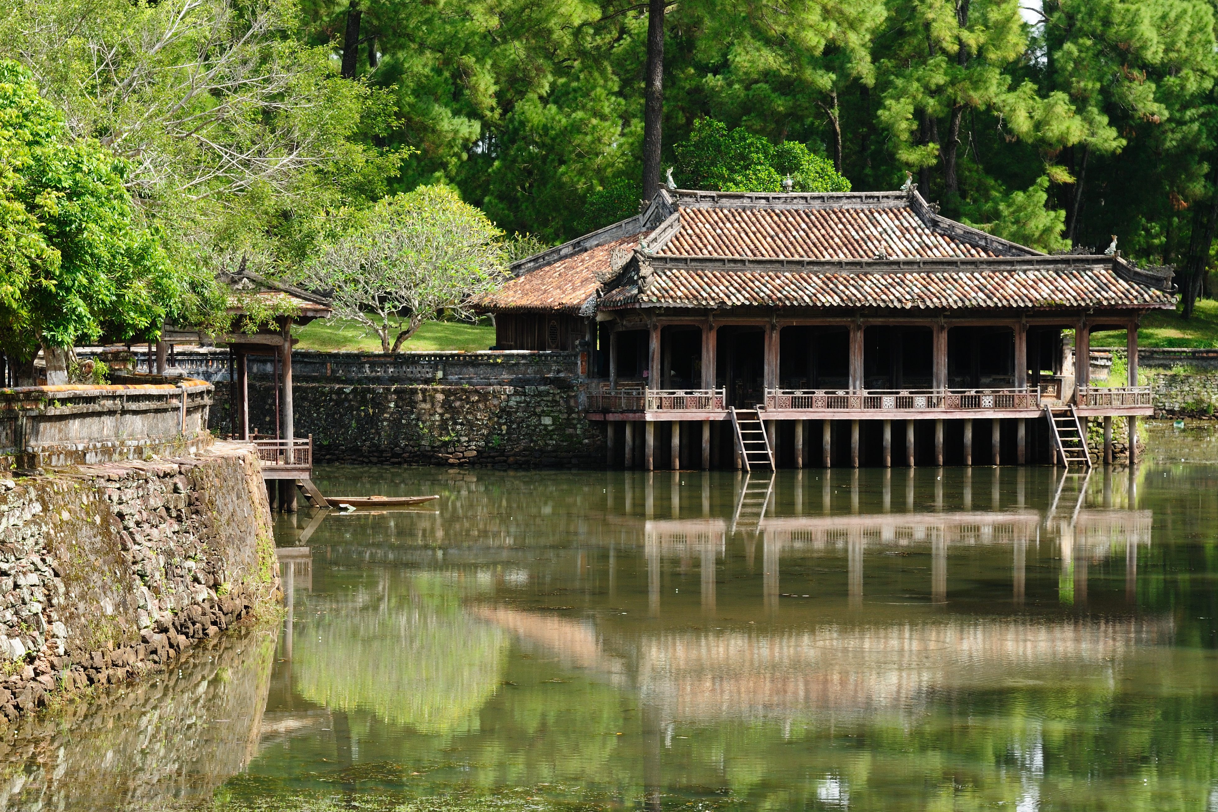 Mausoleum van keizer Tu Duc in Hue, Vietnam