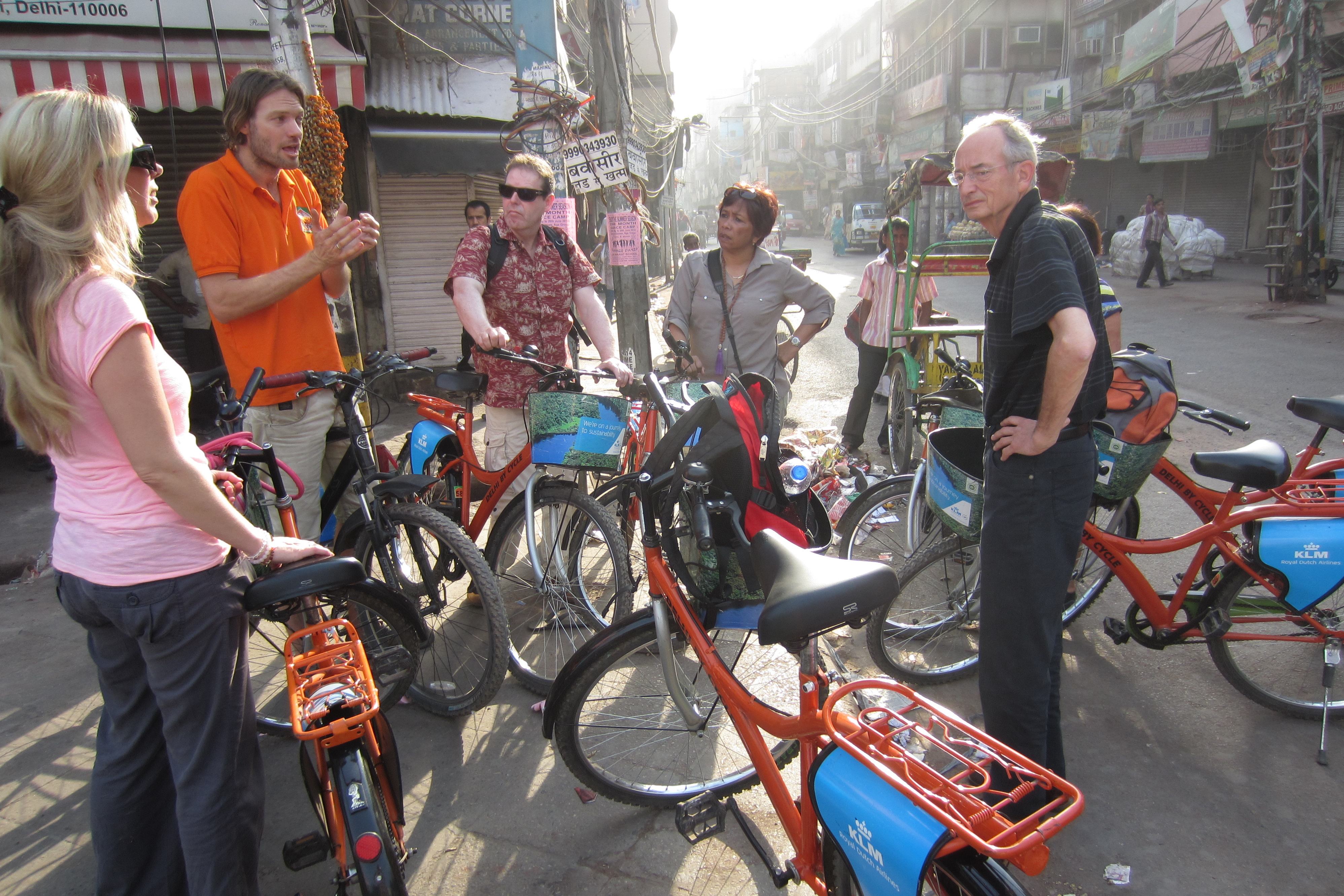 Fiets tour door Old Delhi in India