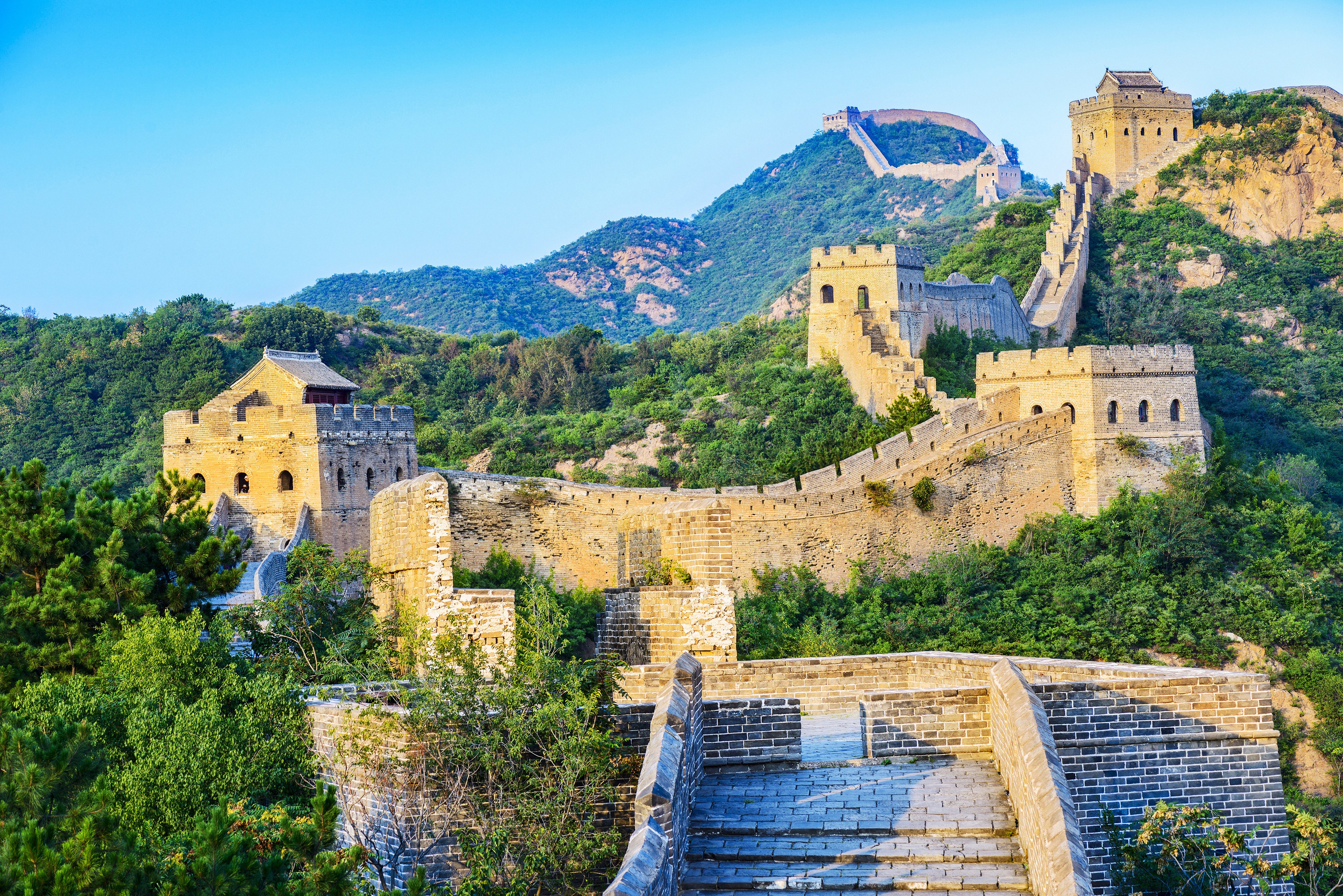 De Chinese Muur vanuit Beijing