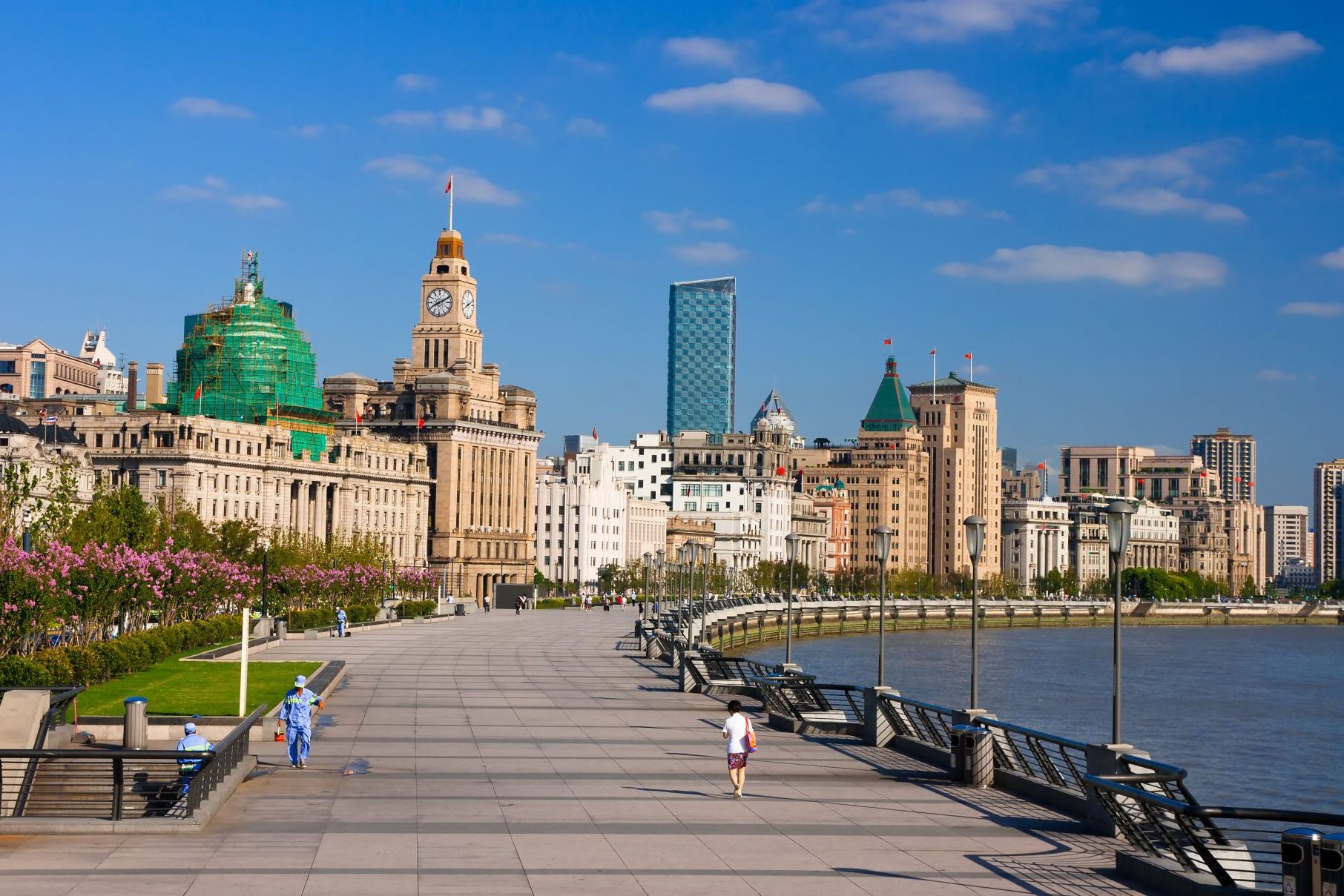 De Bund in Shanghai in China