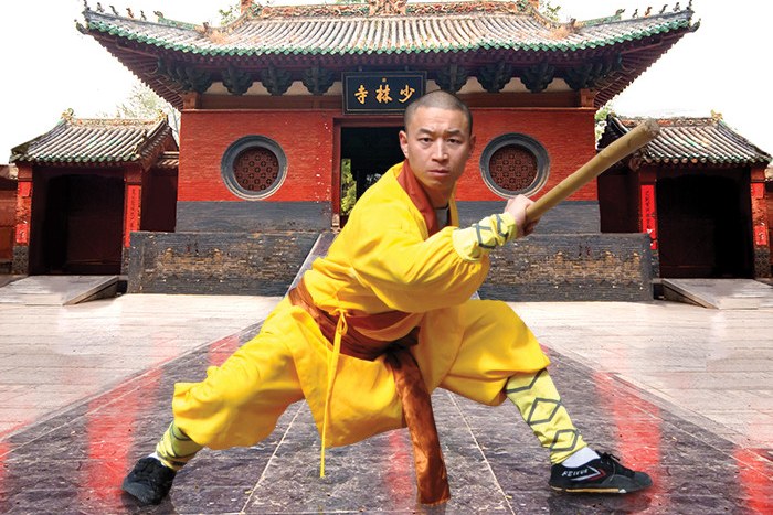 Kong Fu master in het Shaolin klooster