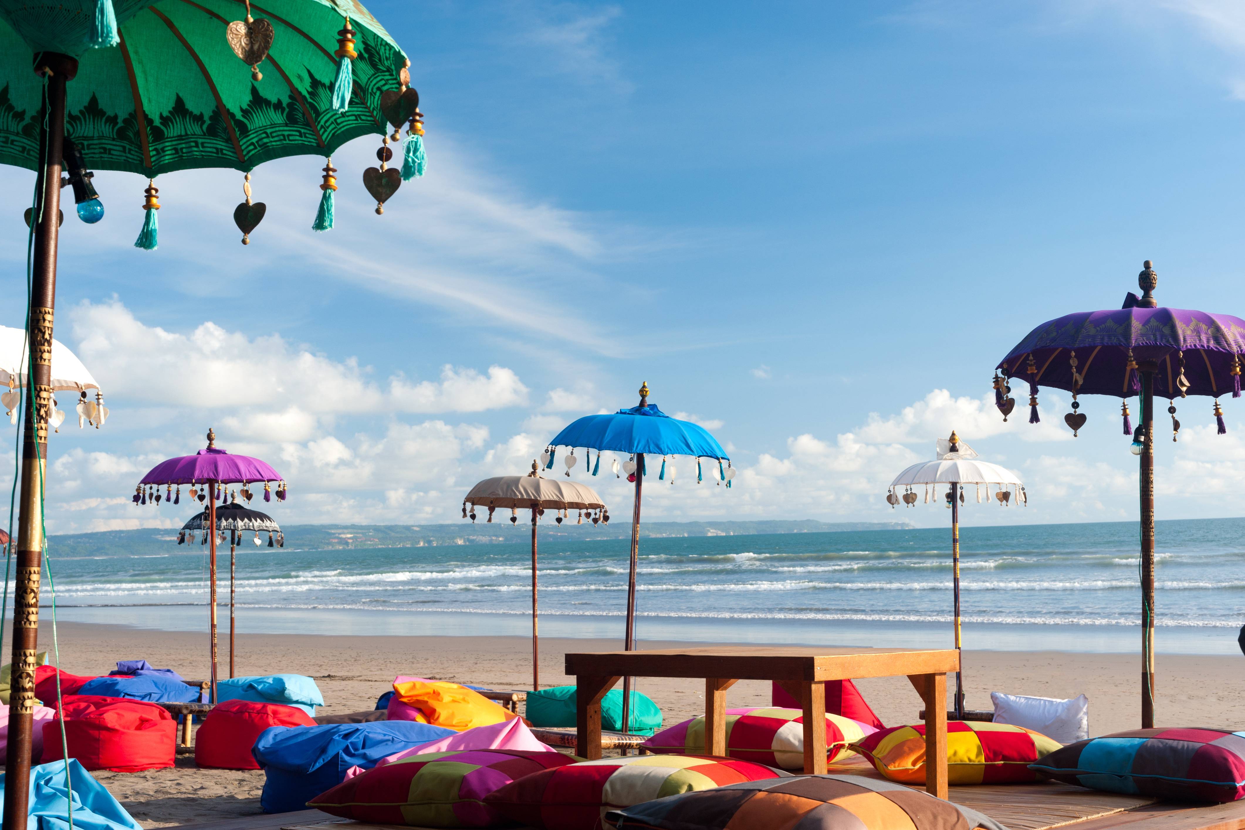 Strand bij Kuta-Seminyak op Bali