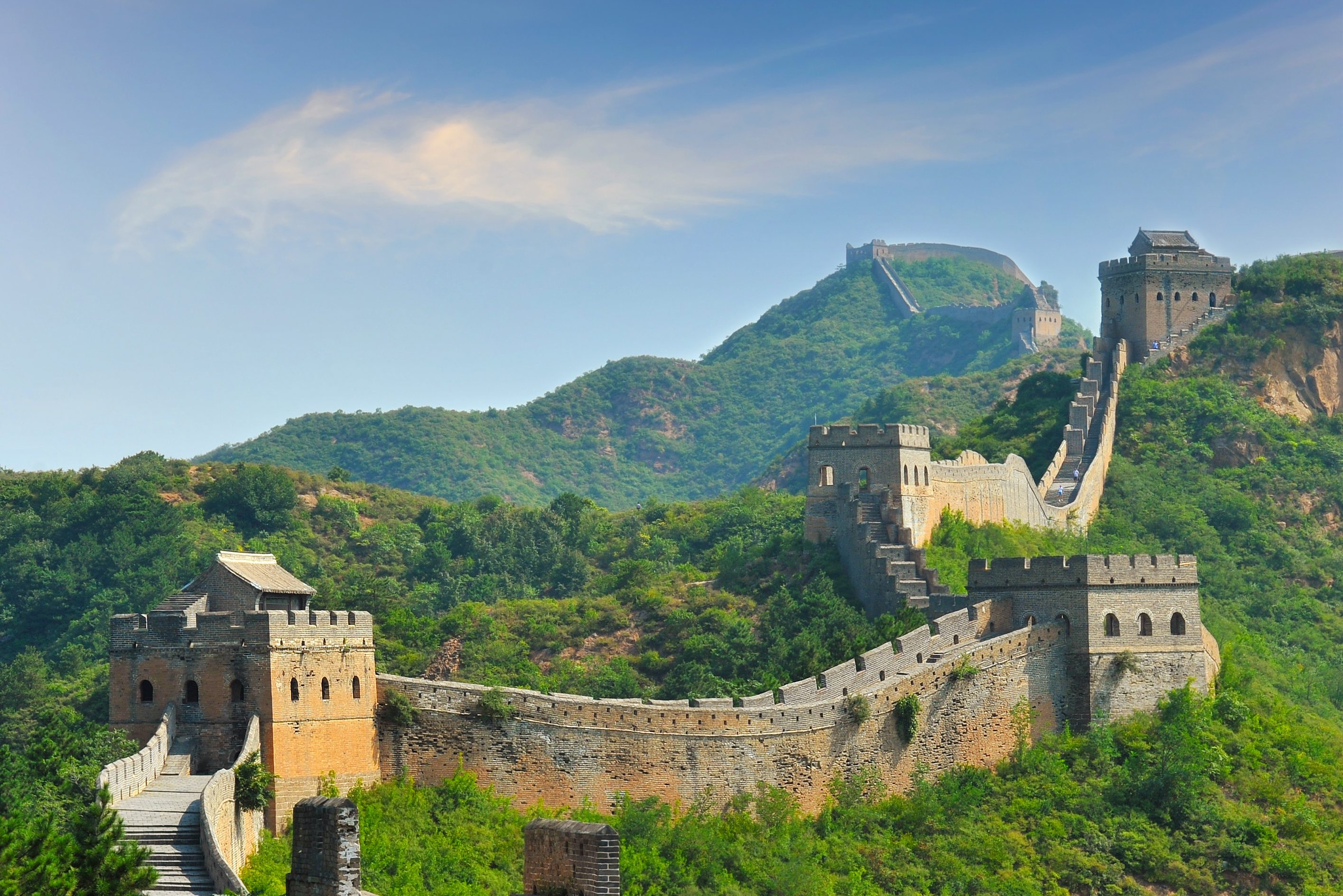 Chinese Muur vlakbij Beijing