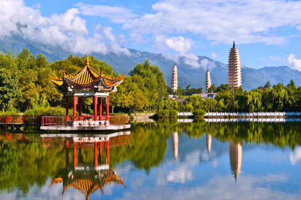 Pagodes in Dali in Yunnan