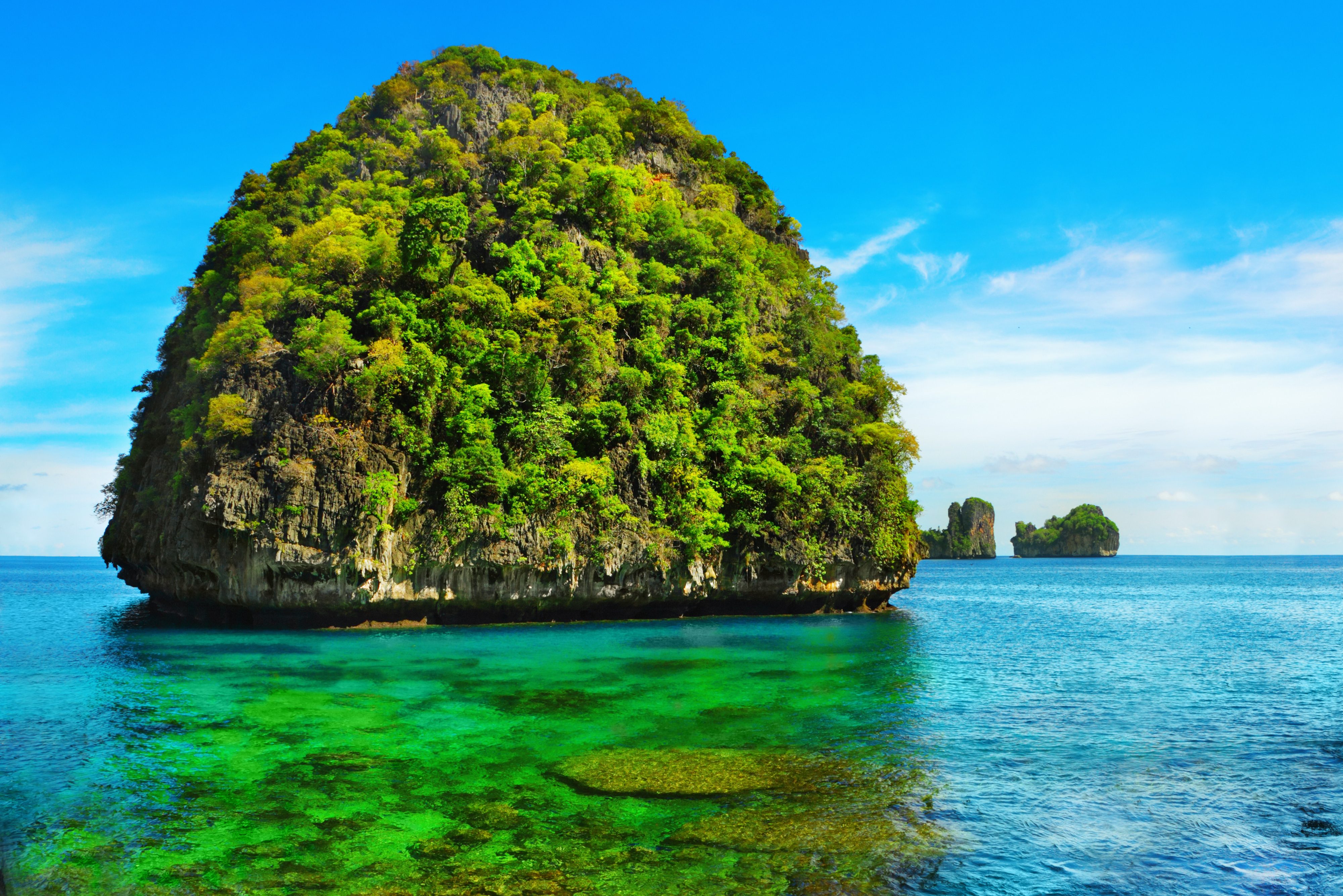 Omgeving van Maya Bay bij Koh Phi Phi in Thailand