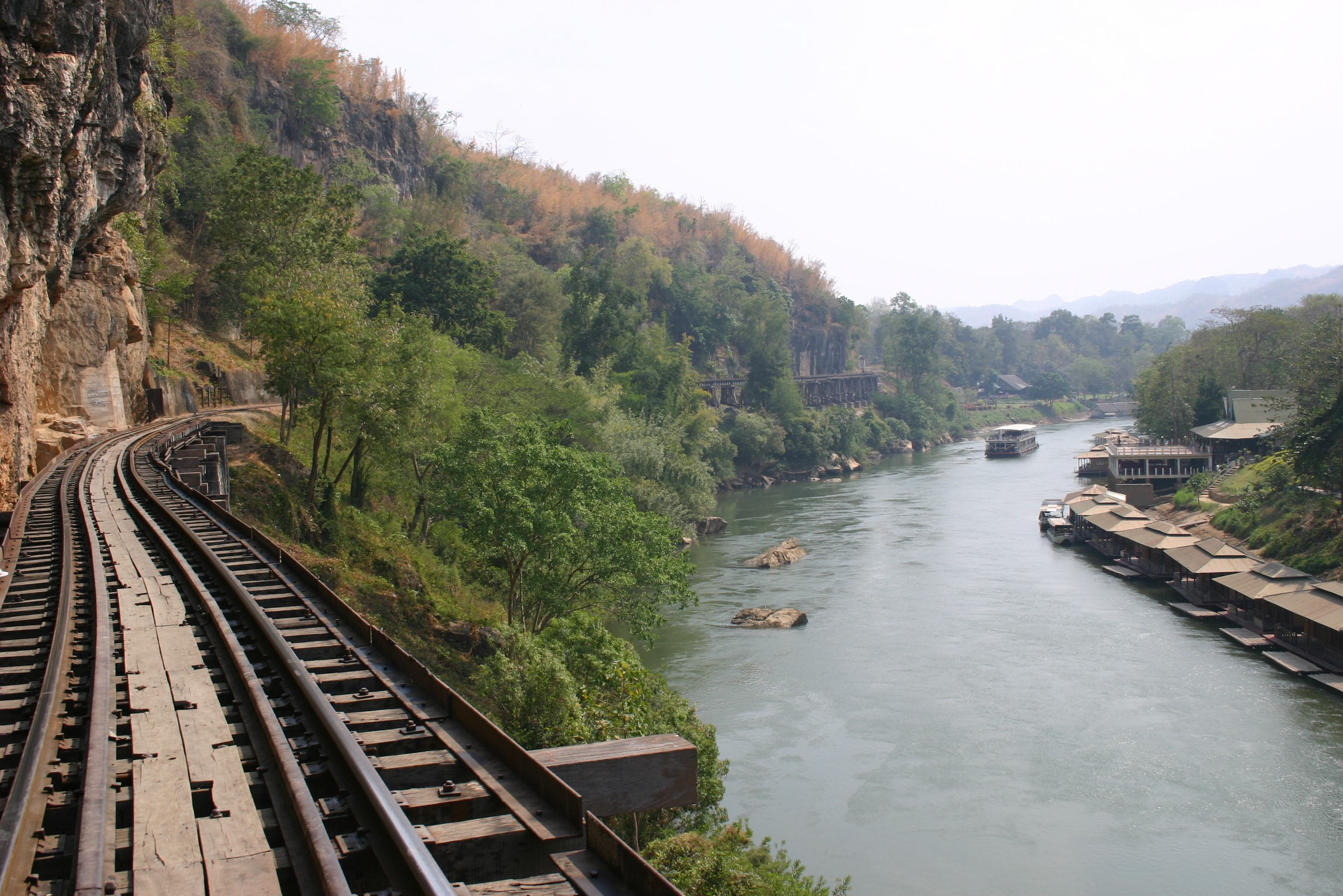 De Death Railway in Kanchanaburi, Thailand